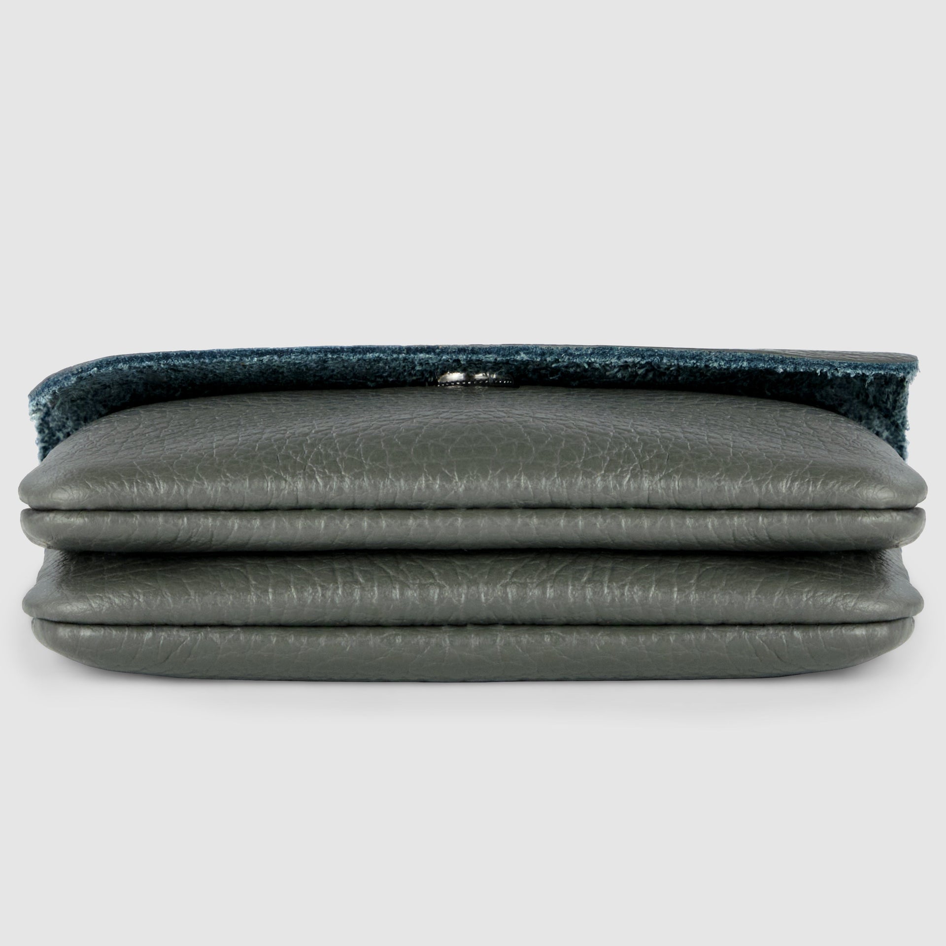 Slim Italian Genuine Calf Leather Snap Wallet