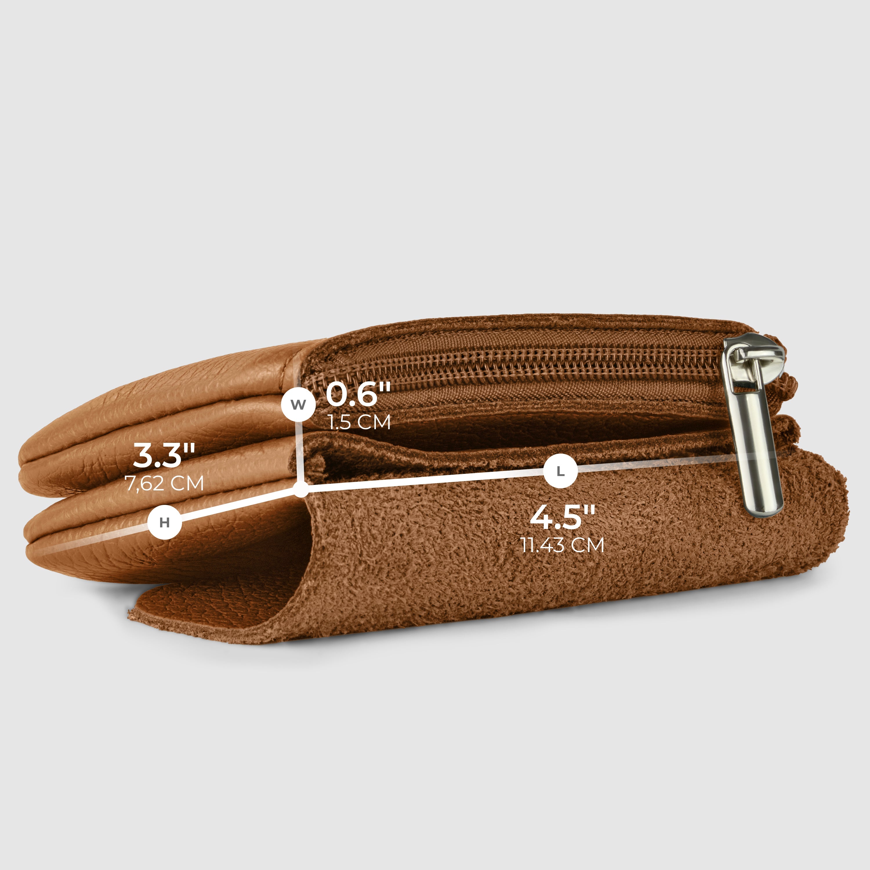 Slim Italian Genuine Calf Leather Snap Wallet