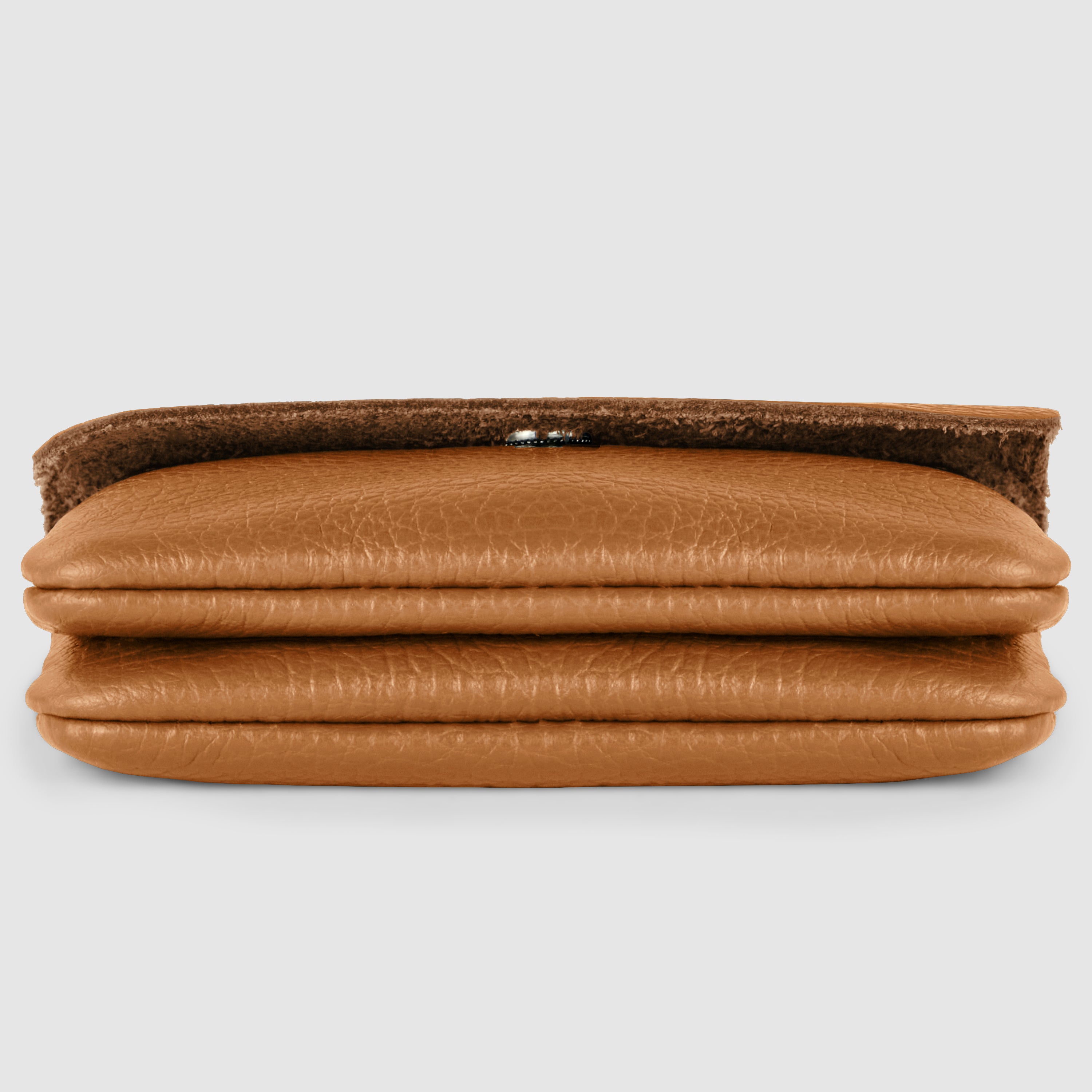 Slim Italian Genuine Calf Leather Snap Wallet