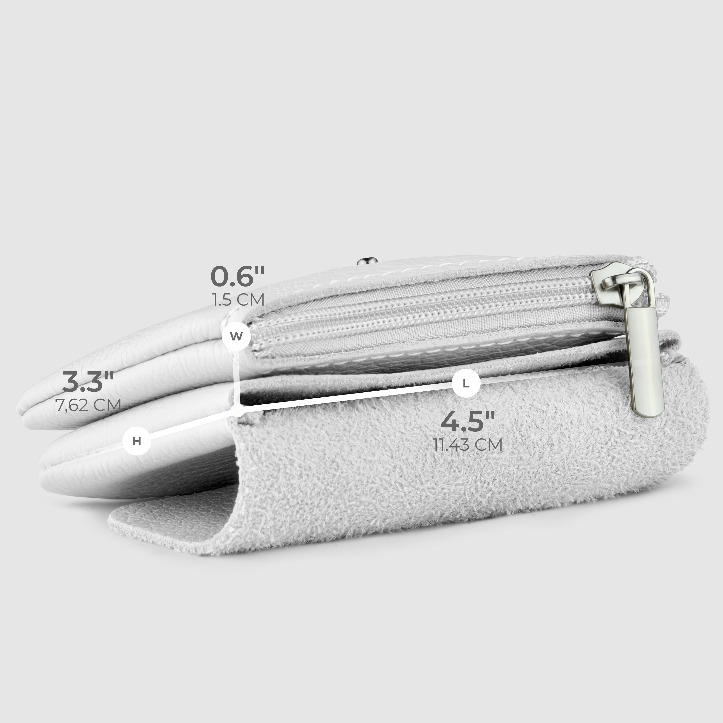 Slim Italian Genuine Calf Leather Snap Wallet