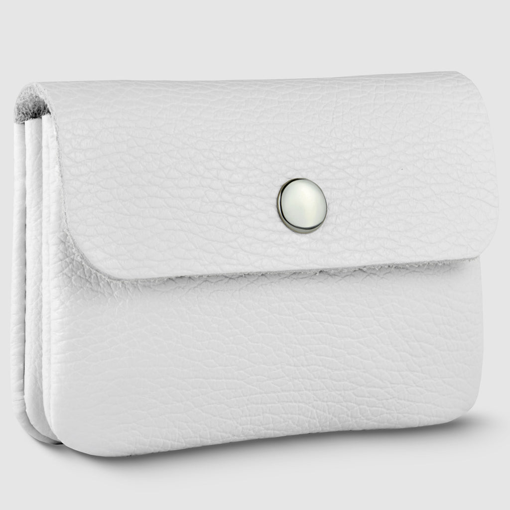 Slim Italian Genuine Calf Leather Snap Wallet