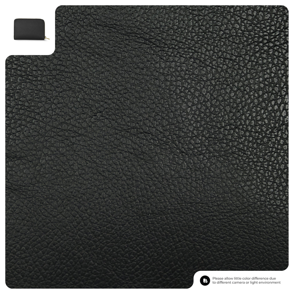 Italian Genuine Calf Leather Zippered Card Wallet