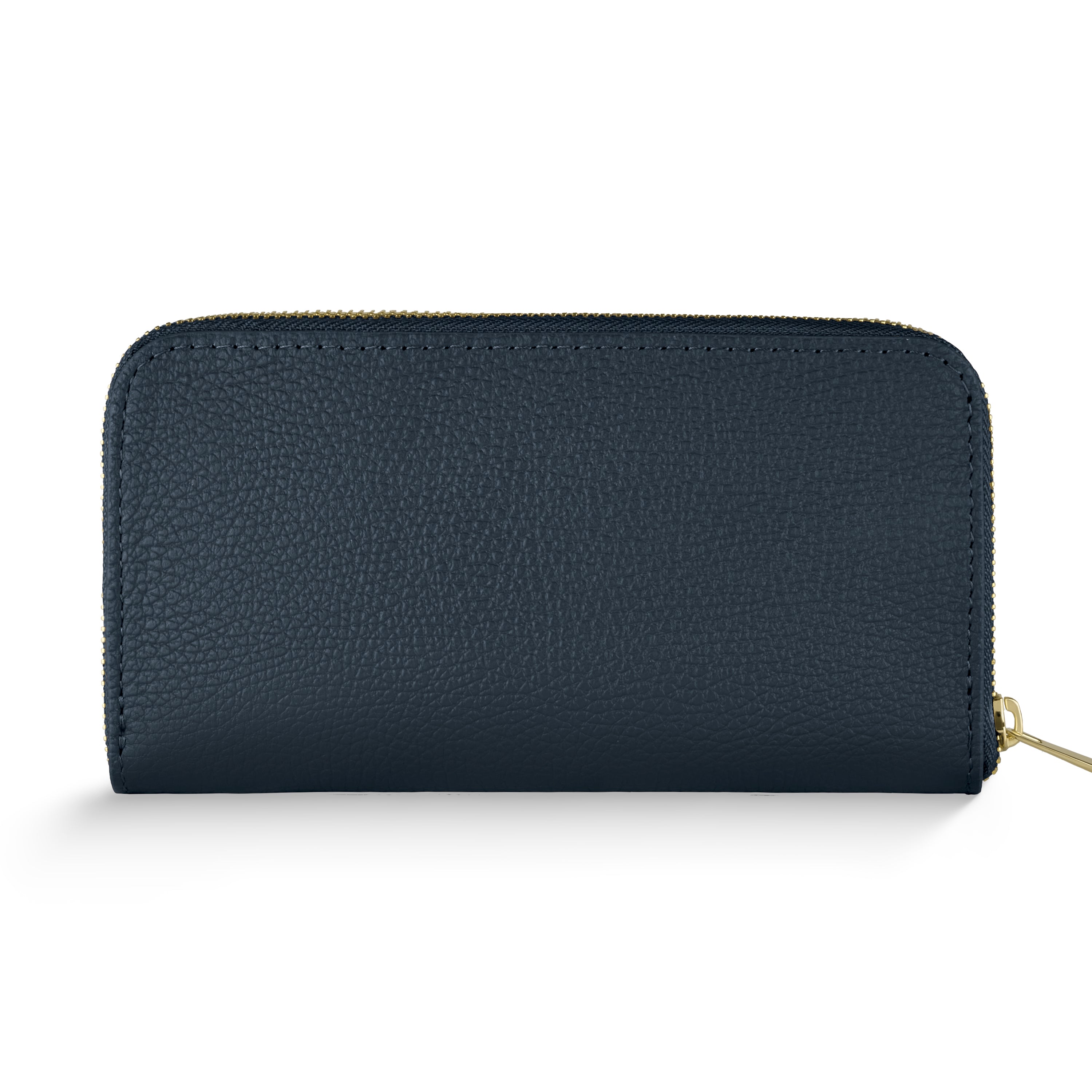 Italian Genuine Calf Leather Zip-Around Organizer Wallet