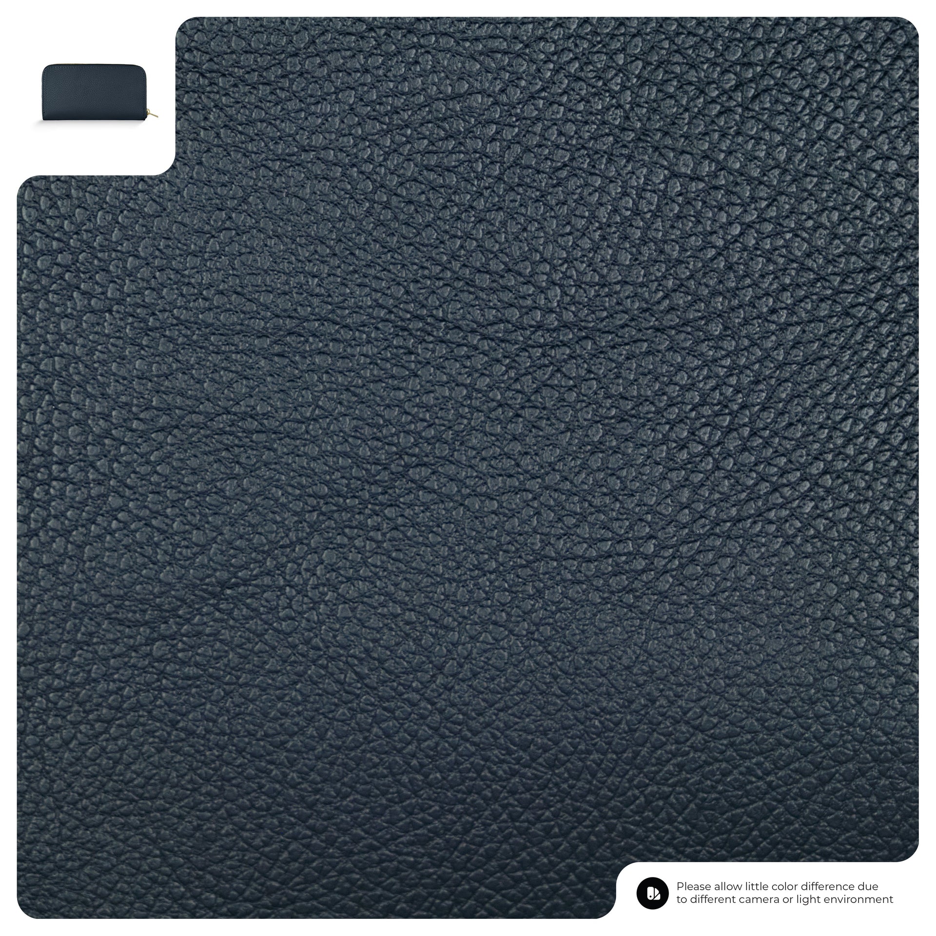 Italian Genuine Calf Leather Zip-Around Organizer Wallet