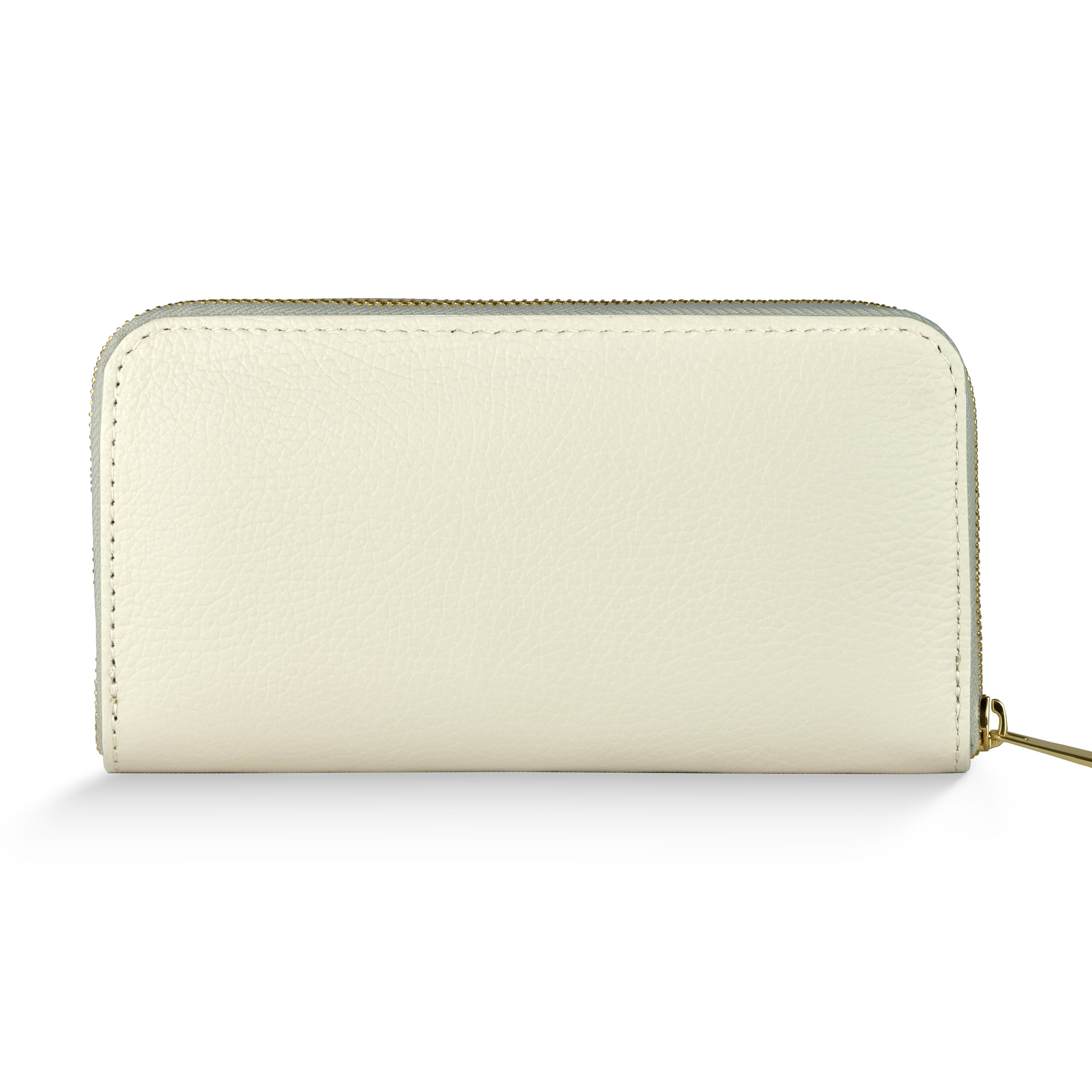 Italian Genuine Calf Leather Zip-Around Organizer Wallet
