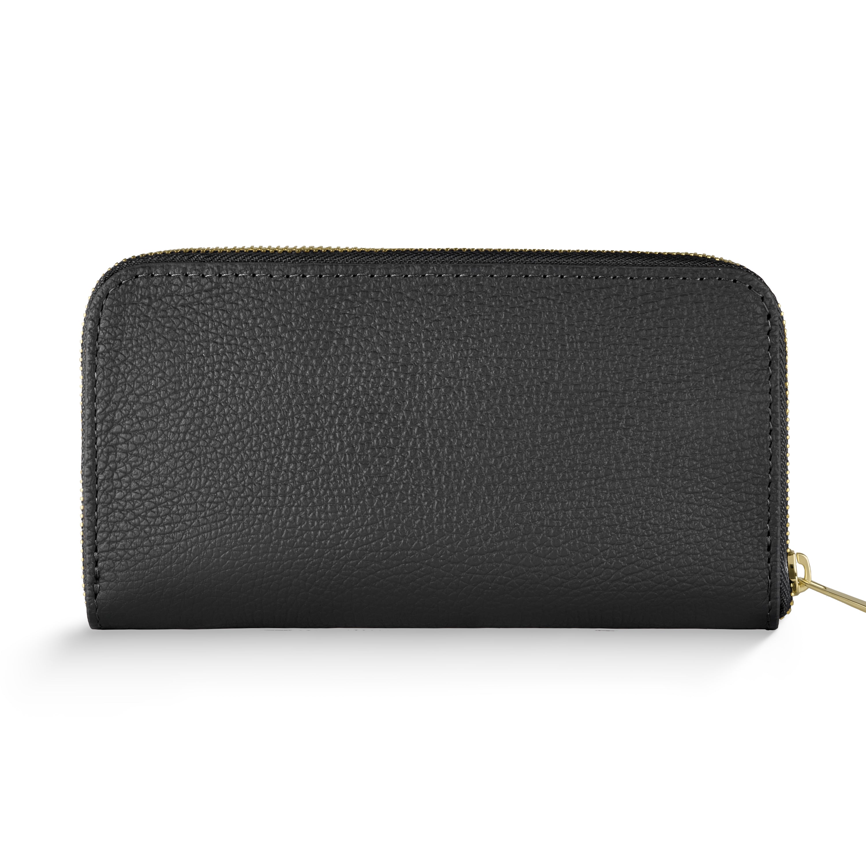 Italian Genuine Calf Leather Zip-Around Organizer Wallet