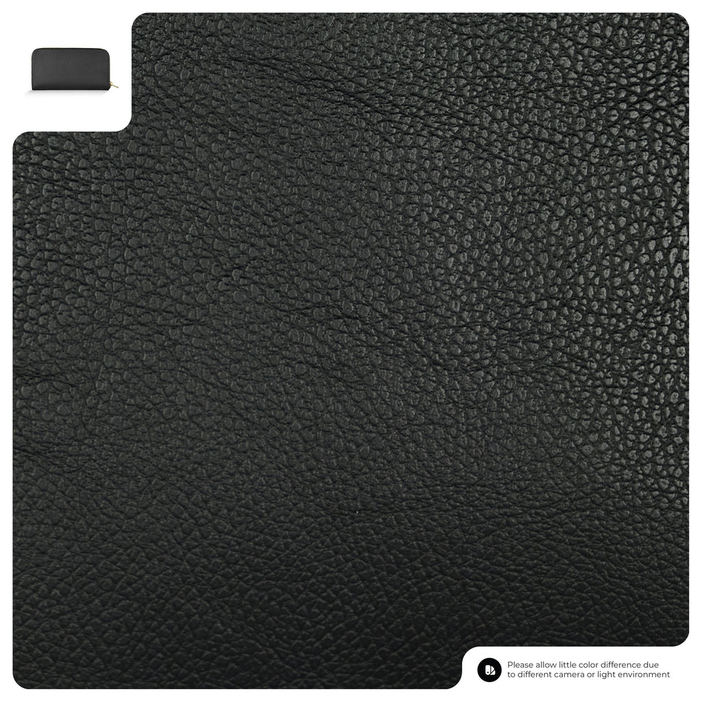 Italian Genuine Calf Leather Zip-Around Organizer Wallet