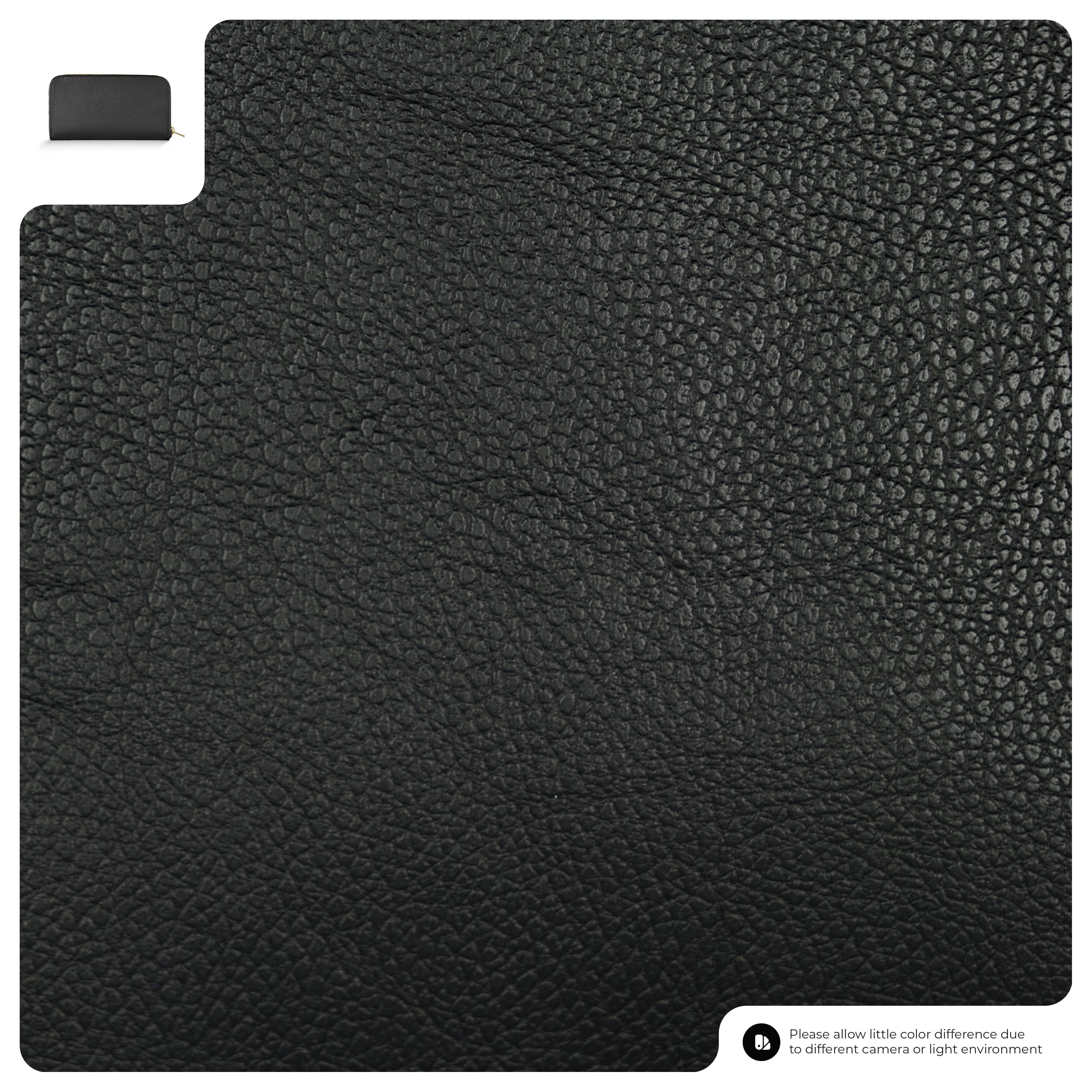 Italian Genuine Calf Leather Zip-Around Organizer Wallet