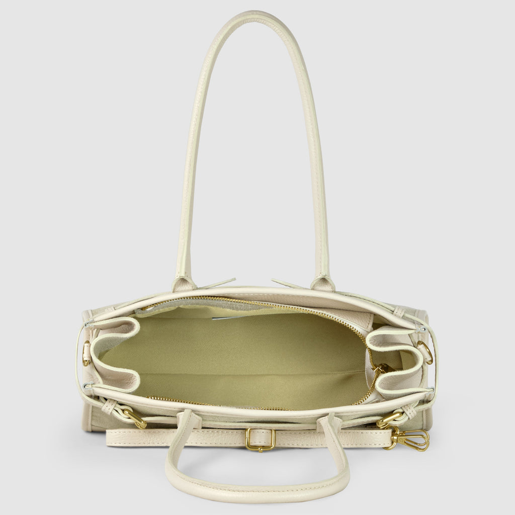 Italian Genuine Suede & Calf Leather Shoulder Bag