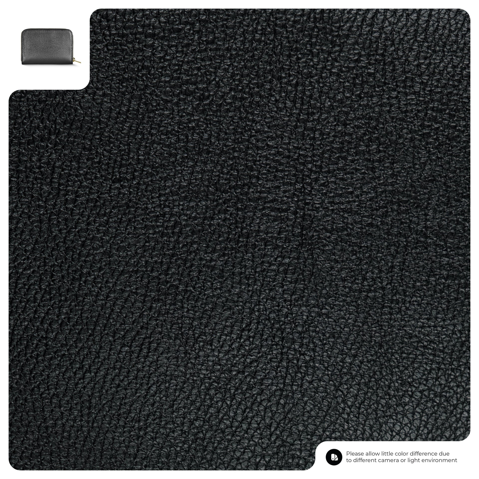 Italian Genuine Metallic Calf Leather Zip Wallet