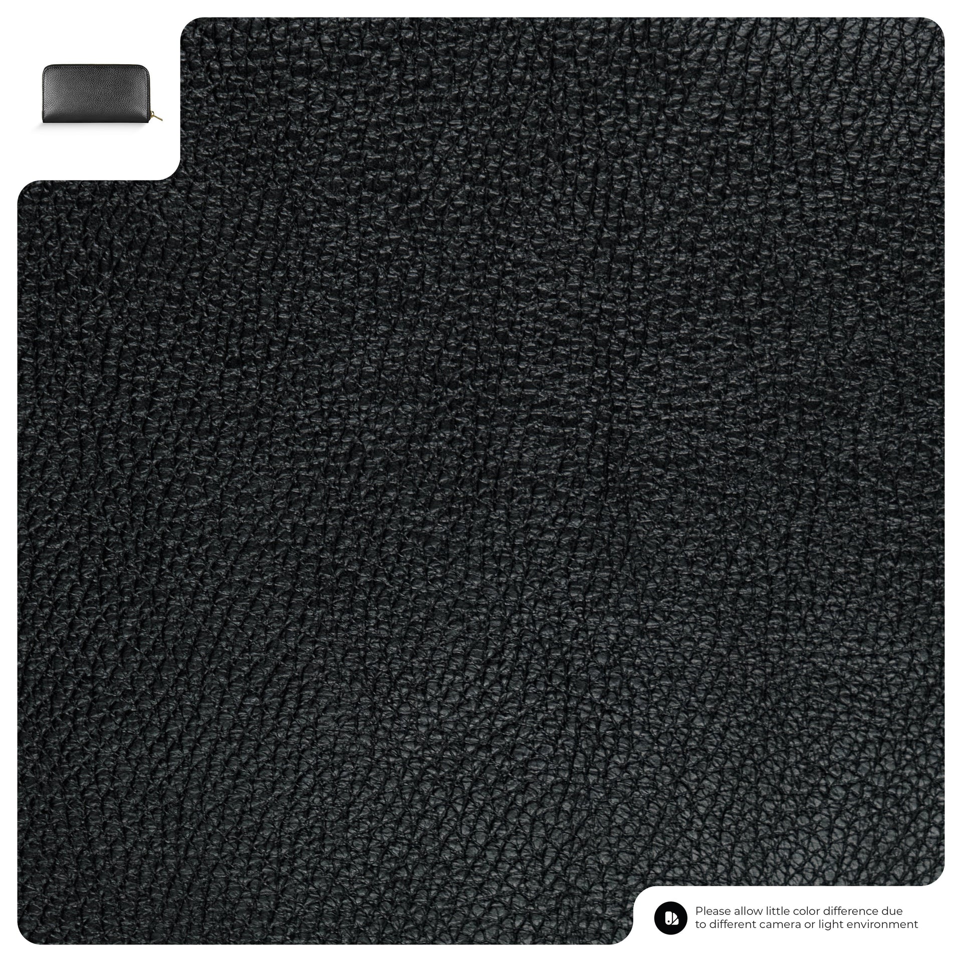 Italian Genuine Metallic Calf Leather Wallet with Zip Closure