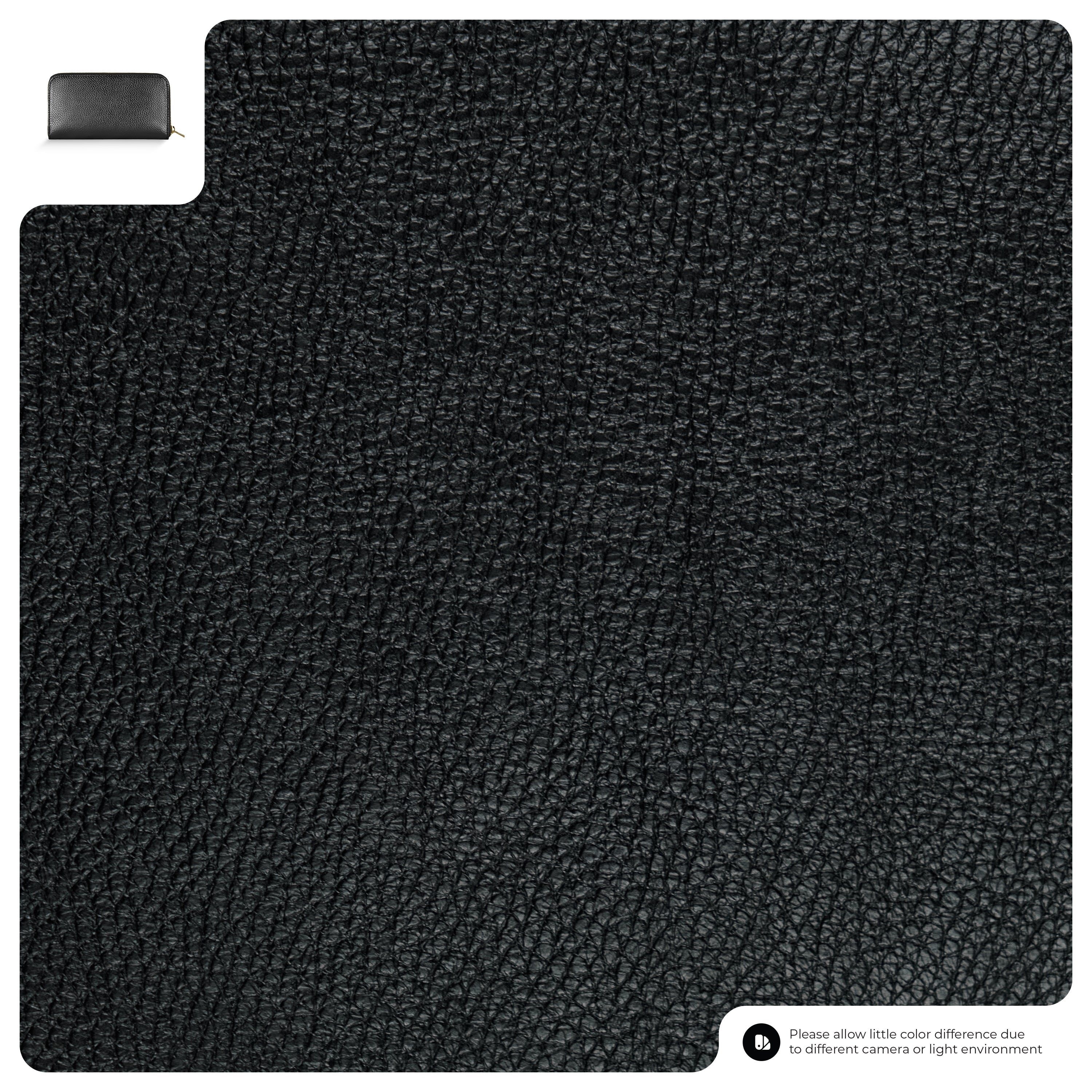 Italian Genuine Metallic Calf Leather Wallet with Zip Closure