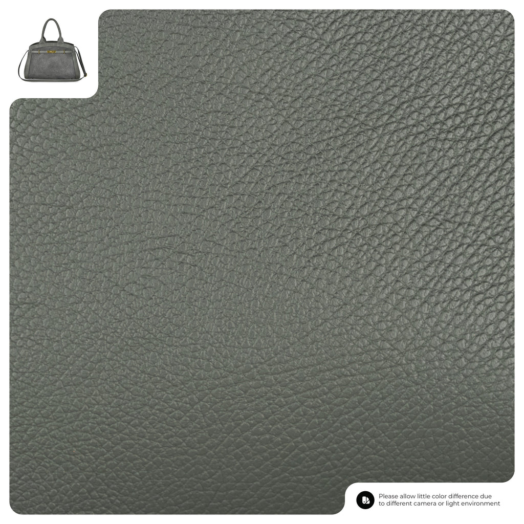 Italian Genuine Suede and Calf Leather Top-Handle Bag