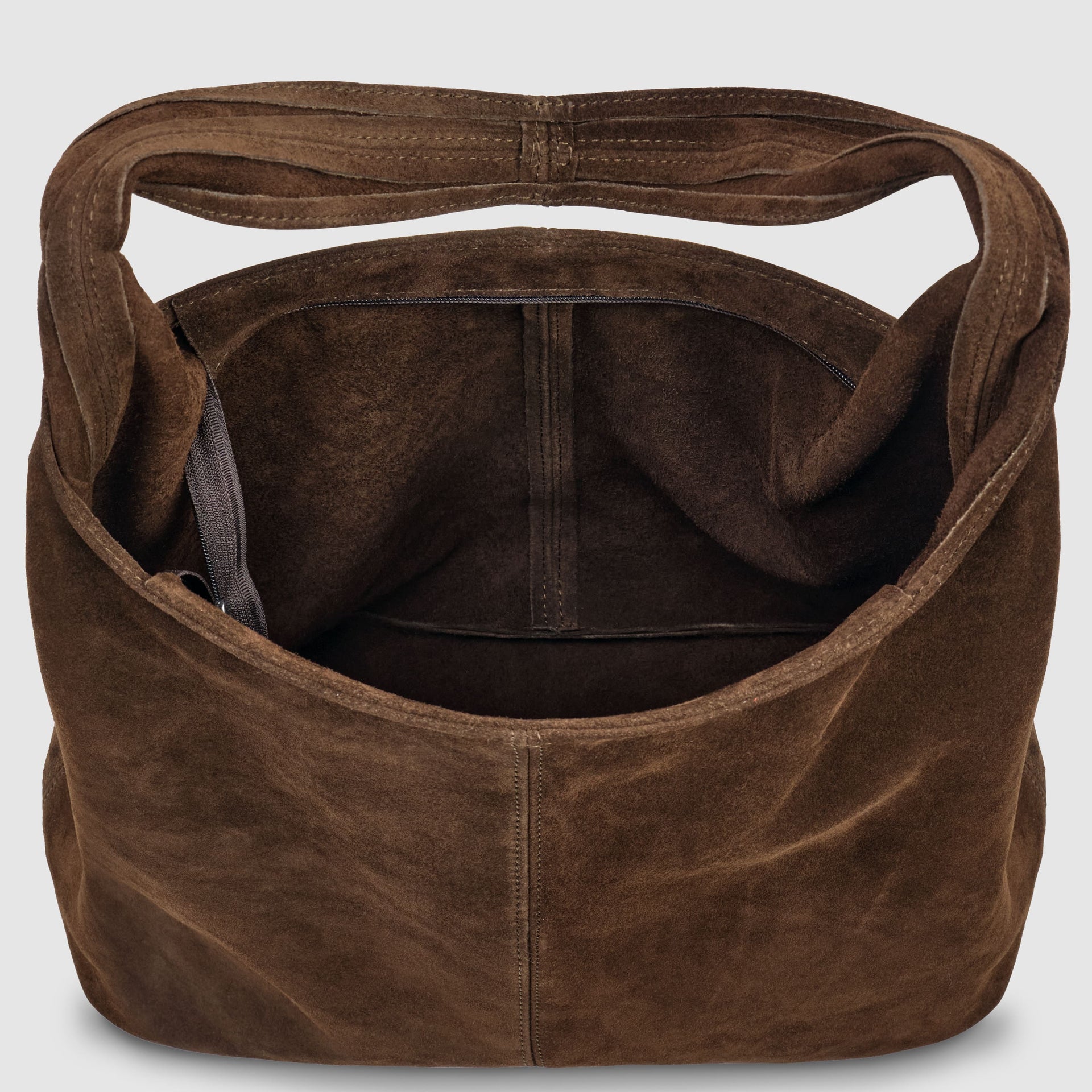 Italian Genuine Suede Hobo Bag – Slouchy Shoulder Purse