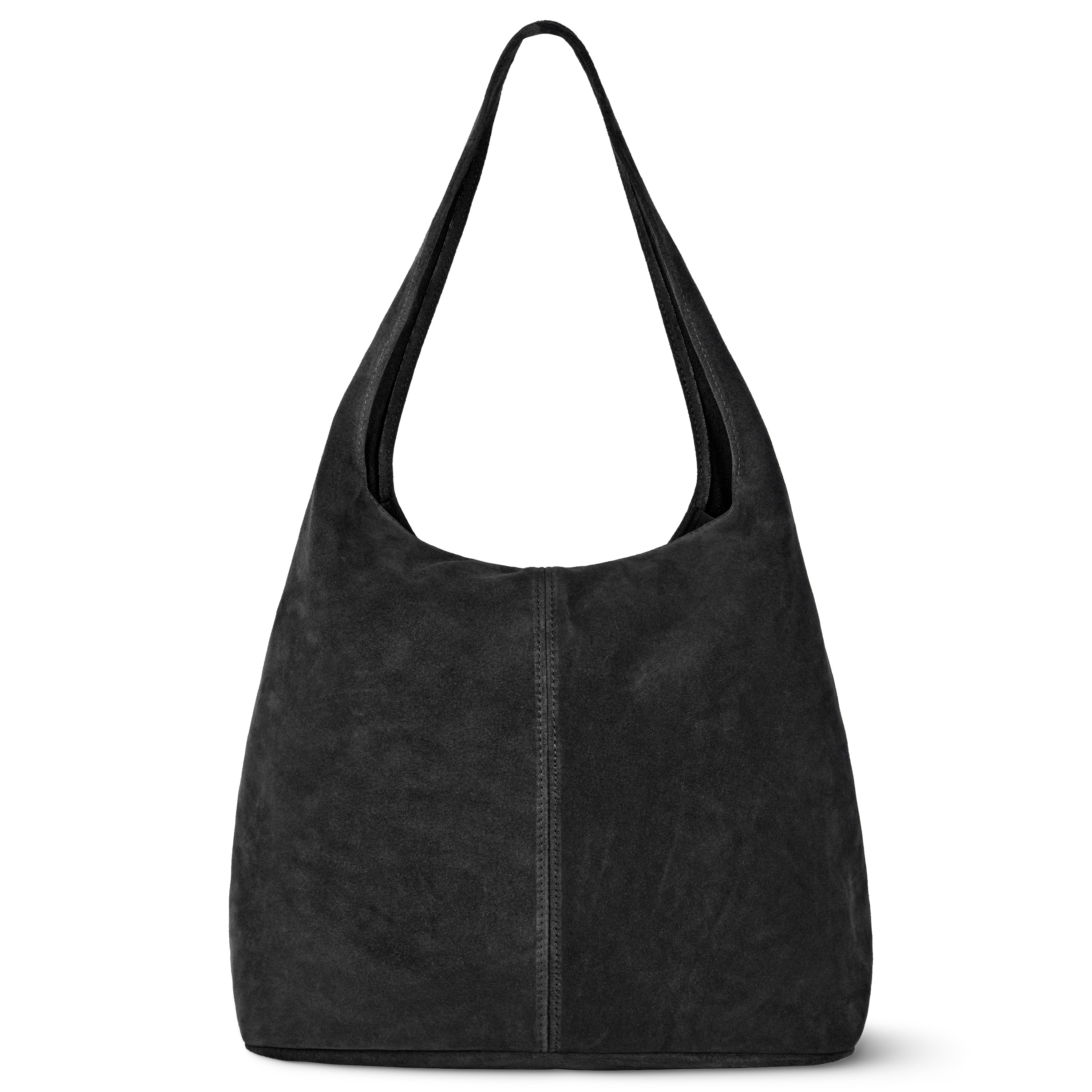 Italian Genuine Suede Hobo Bag – Slouchy Shoulder Purse