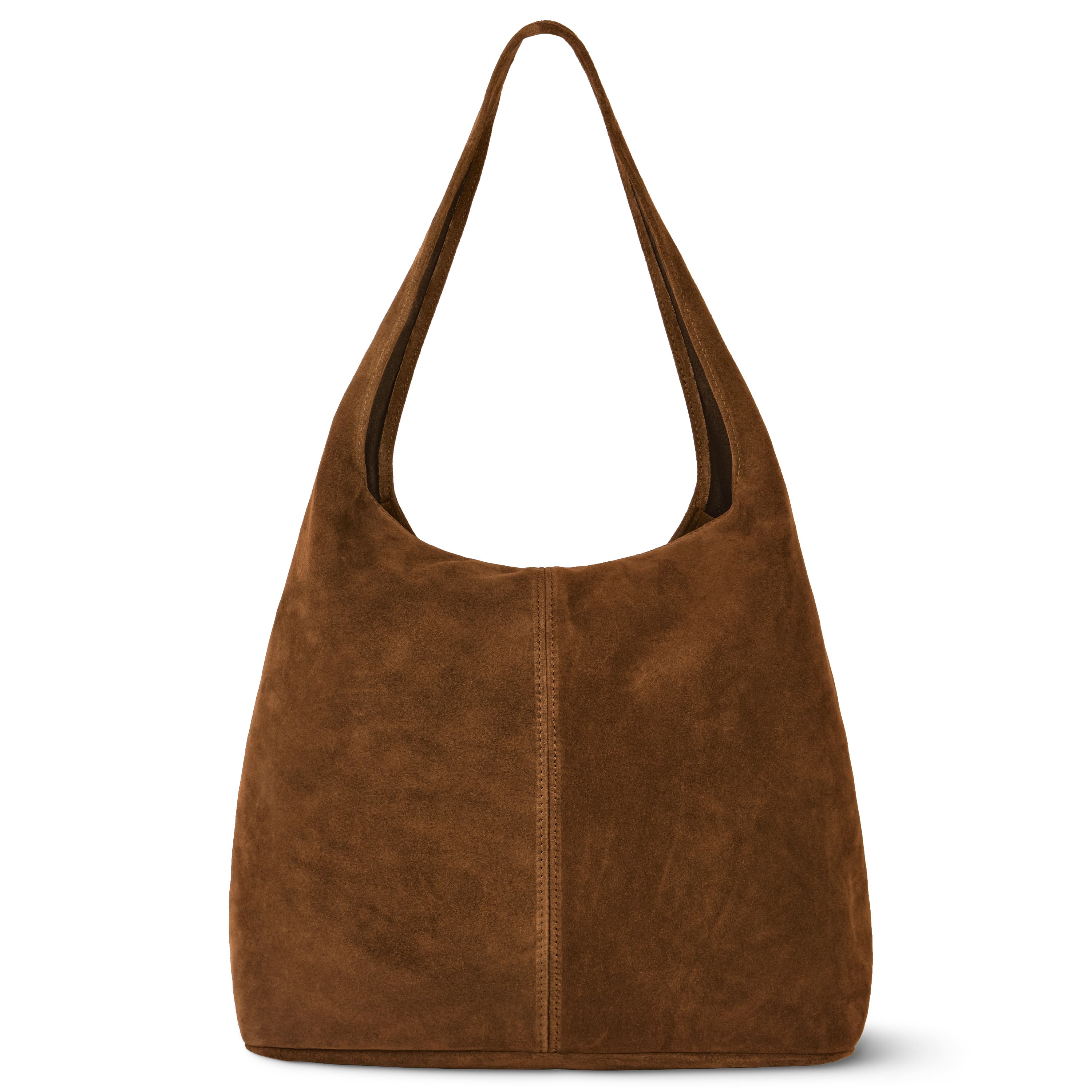 Italian Genuine Suede Hobo Bag – Slouchy Shoulder Purse