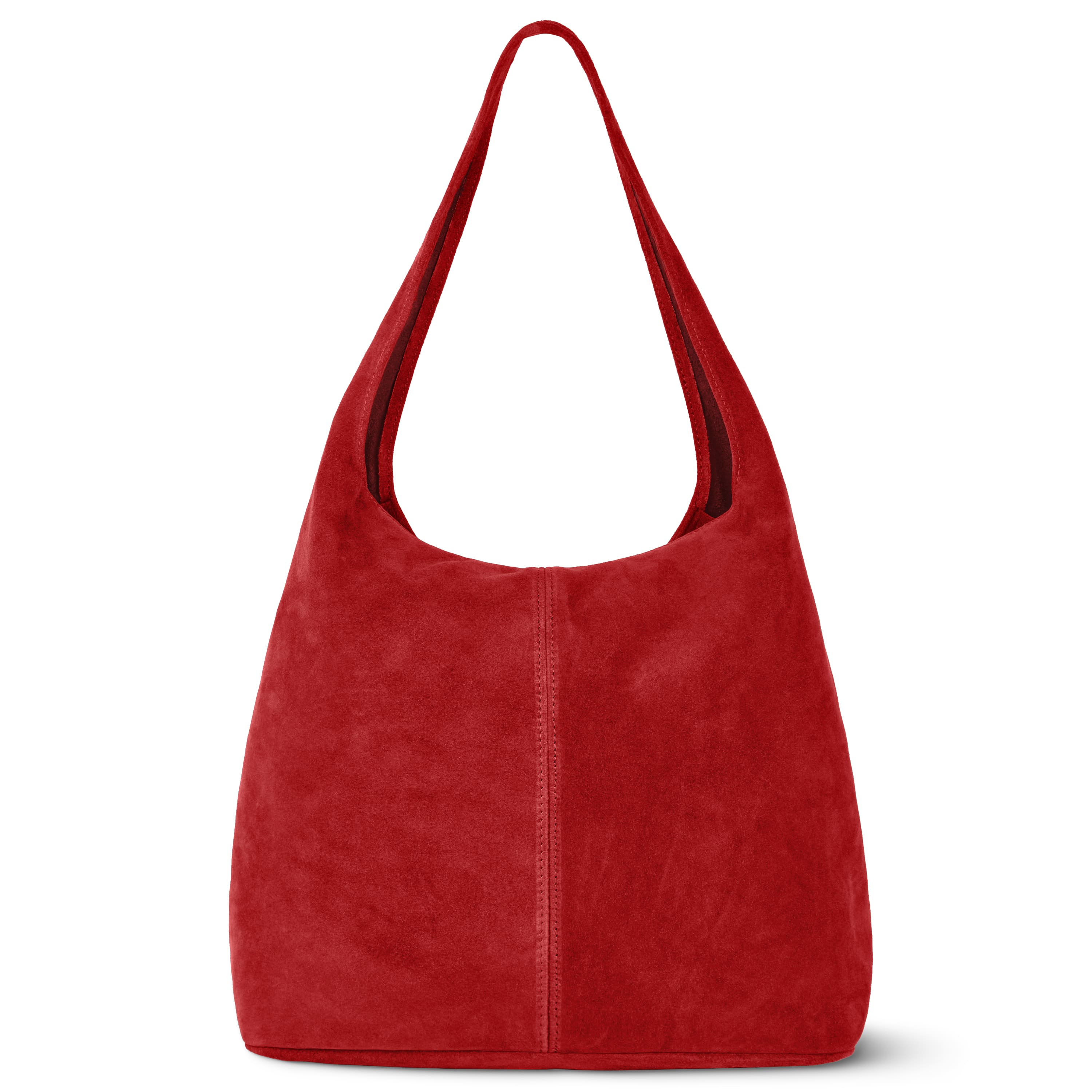 Italian Genuine Suede Hobo Bag – Slouchy Shoulder Purse