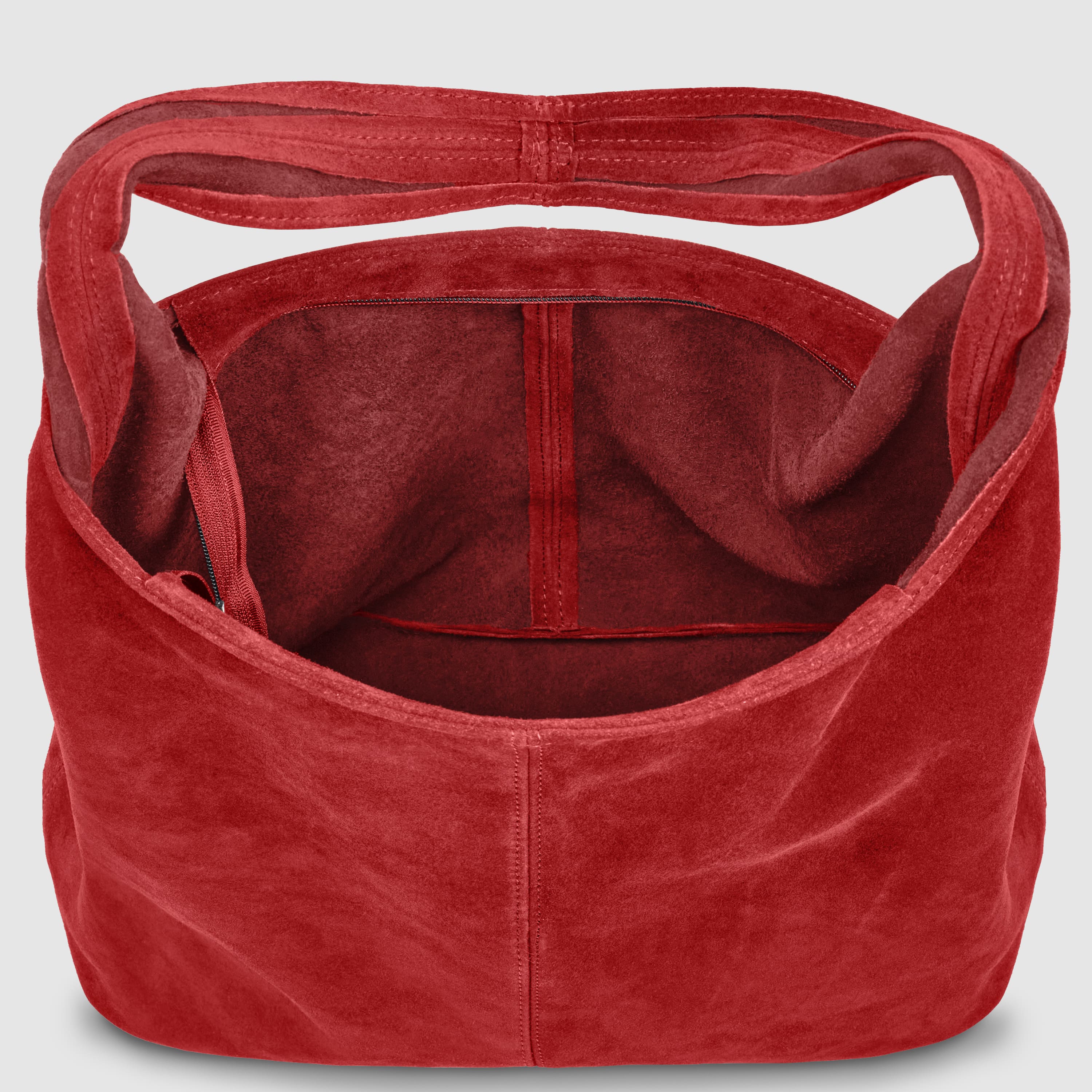 Italian Genuine Suede Hobo Bag – Slouchy Shoulder Purse