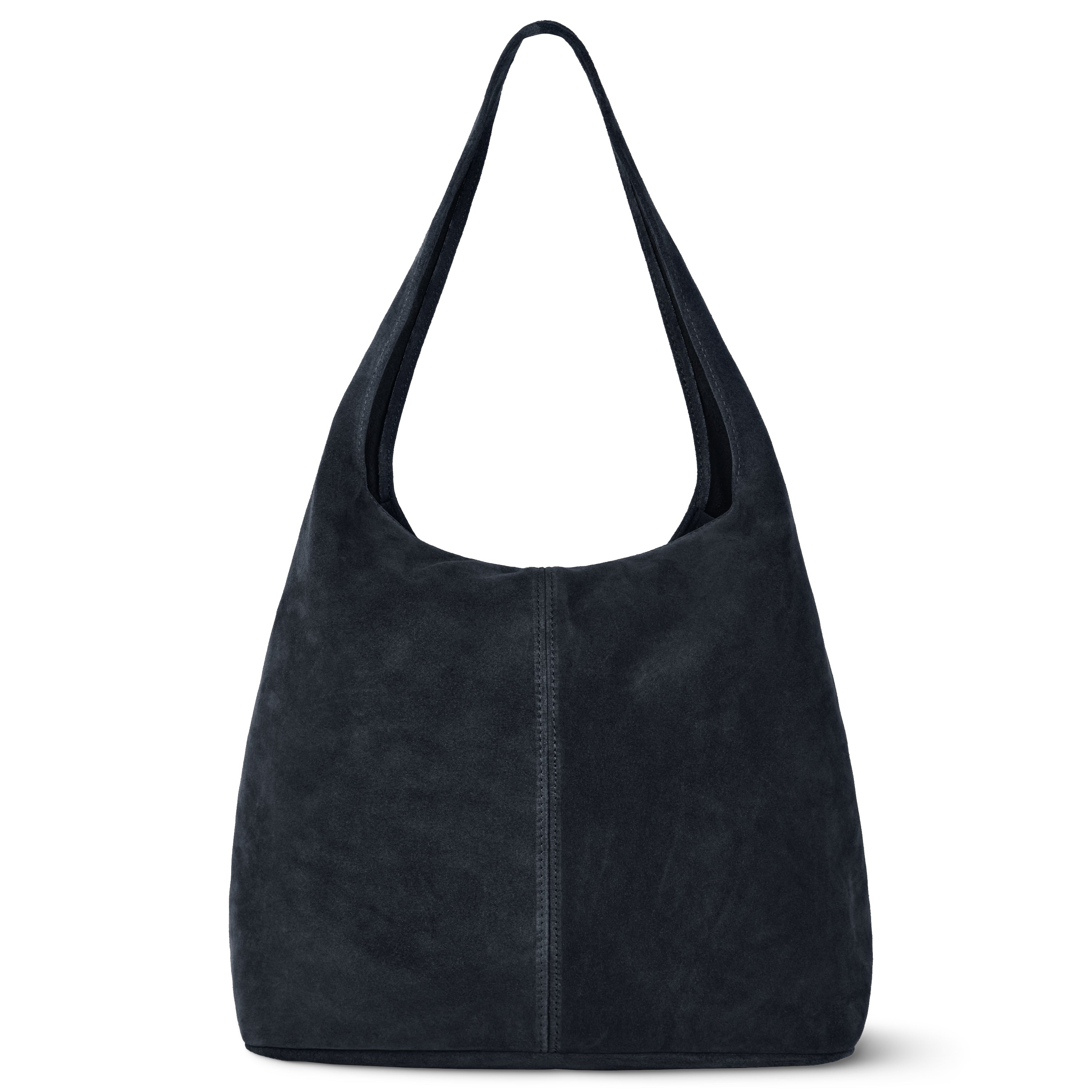 Italian Genuine Suede Hobo Bag – Slouchy Shoulder Purse