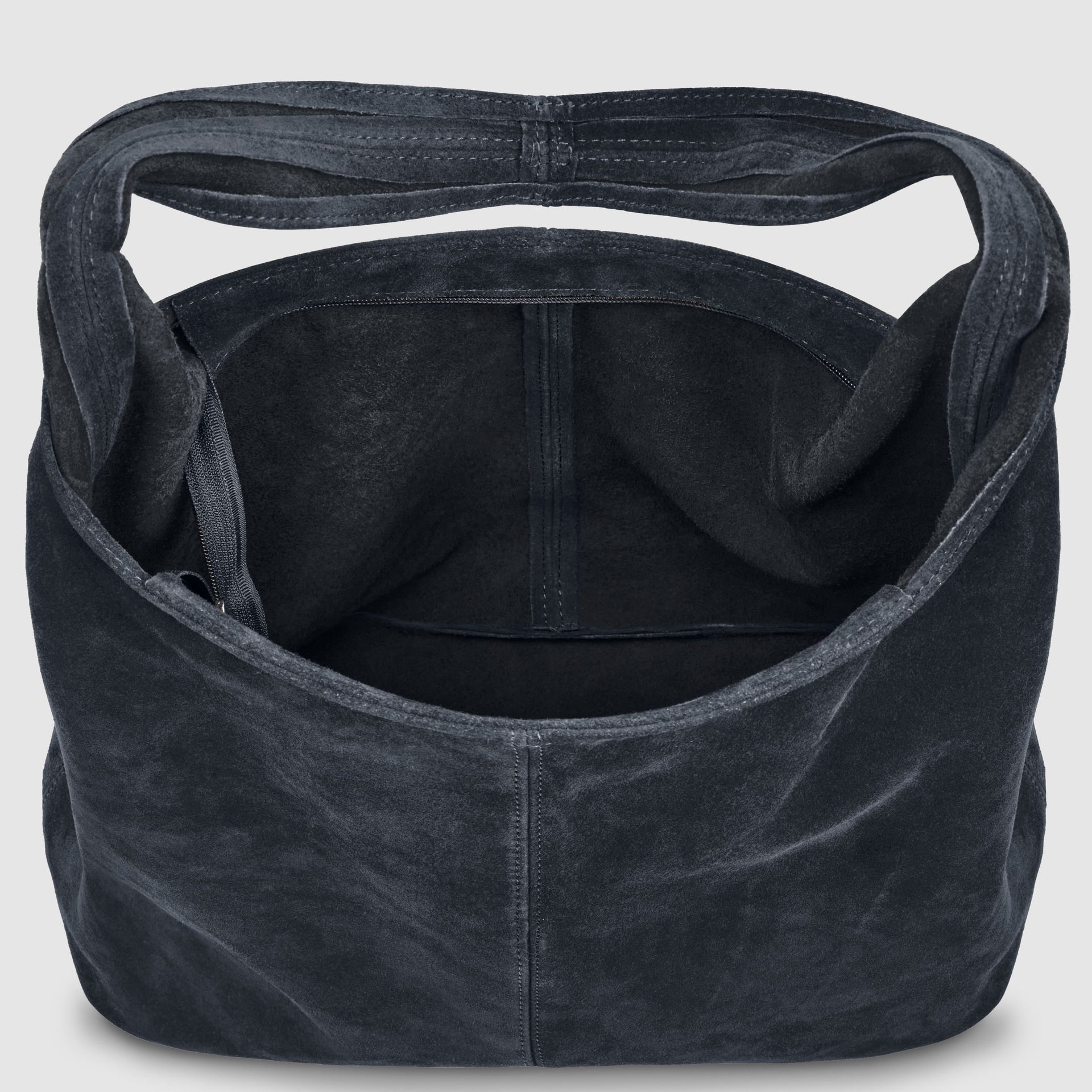 Italian Genuine Suede Hobo Bag – Slouchy Shoulder Purse