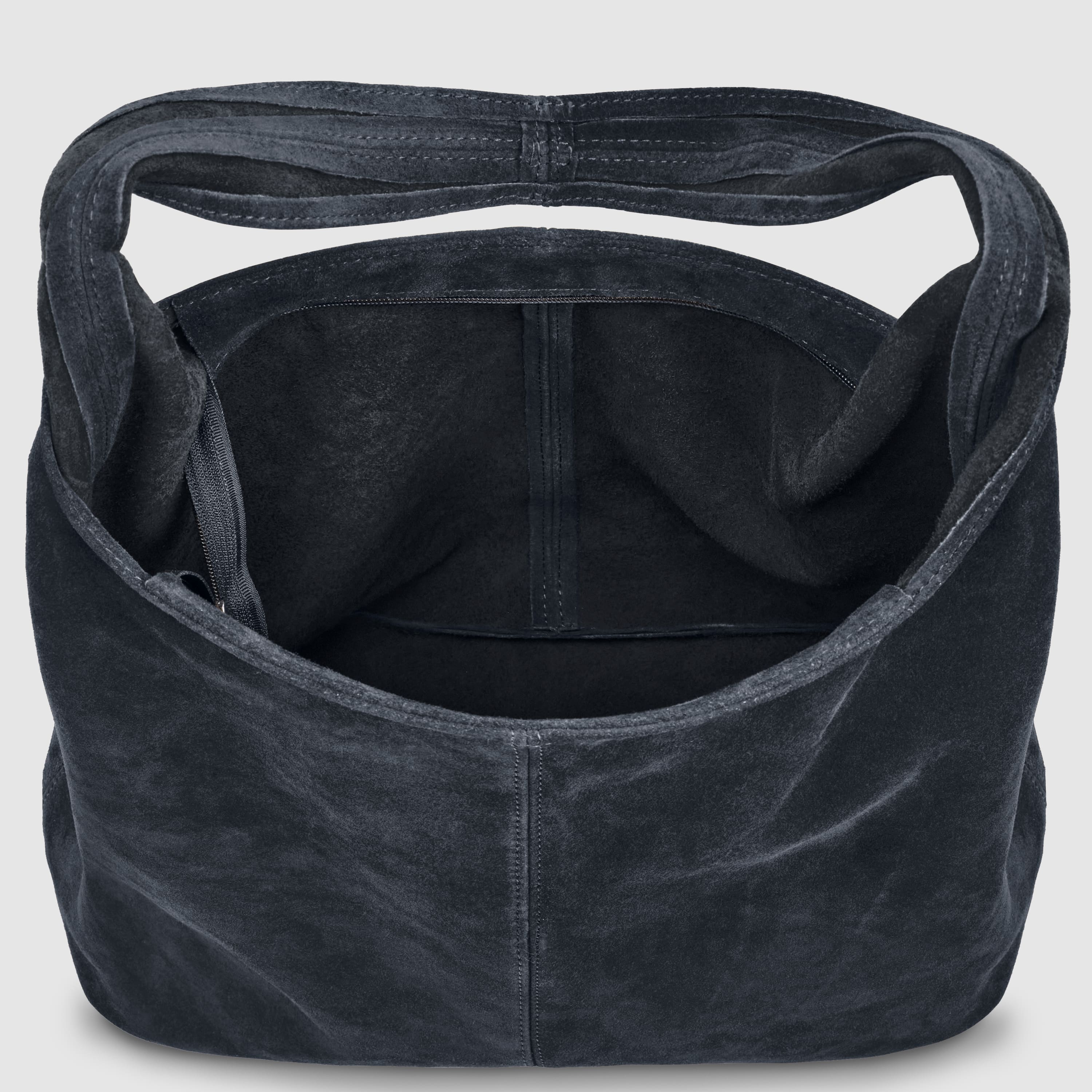 Italian Genuine Suede Hobo Bag – Slouchy Shoulder Purse