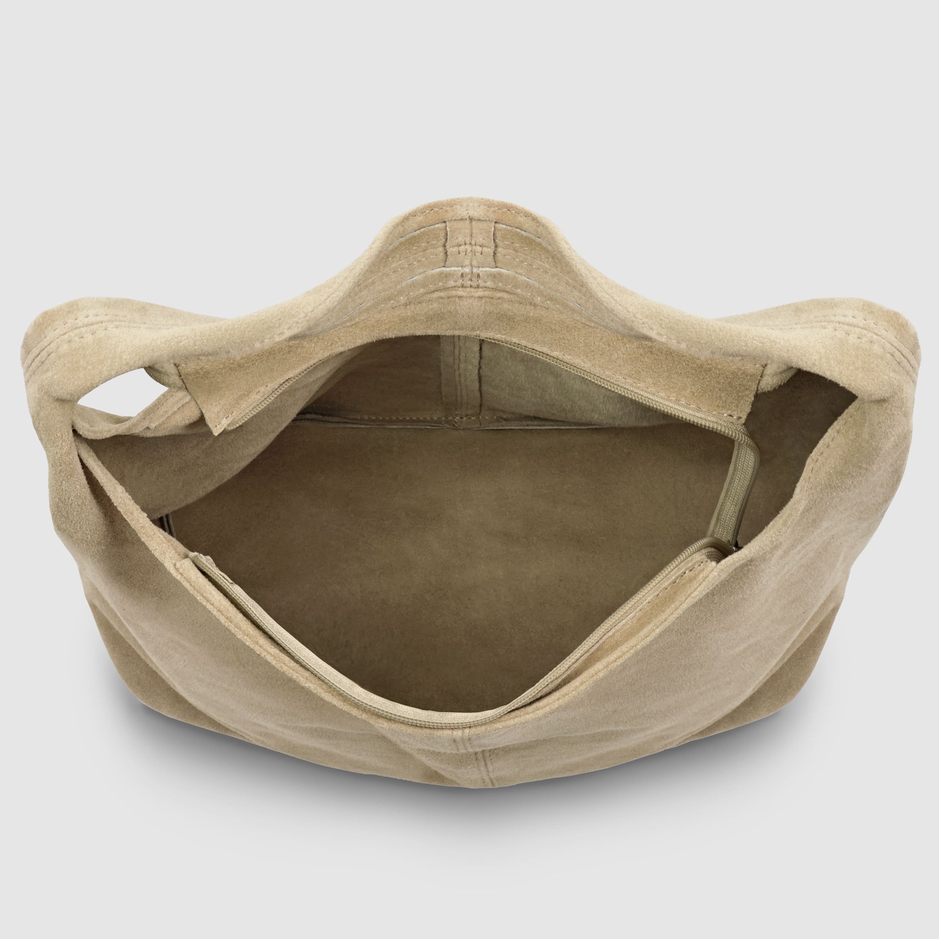 Italian Genuine Suede Hobo Bag – Slouchy Shoulder Purse