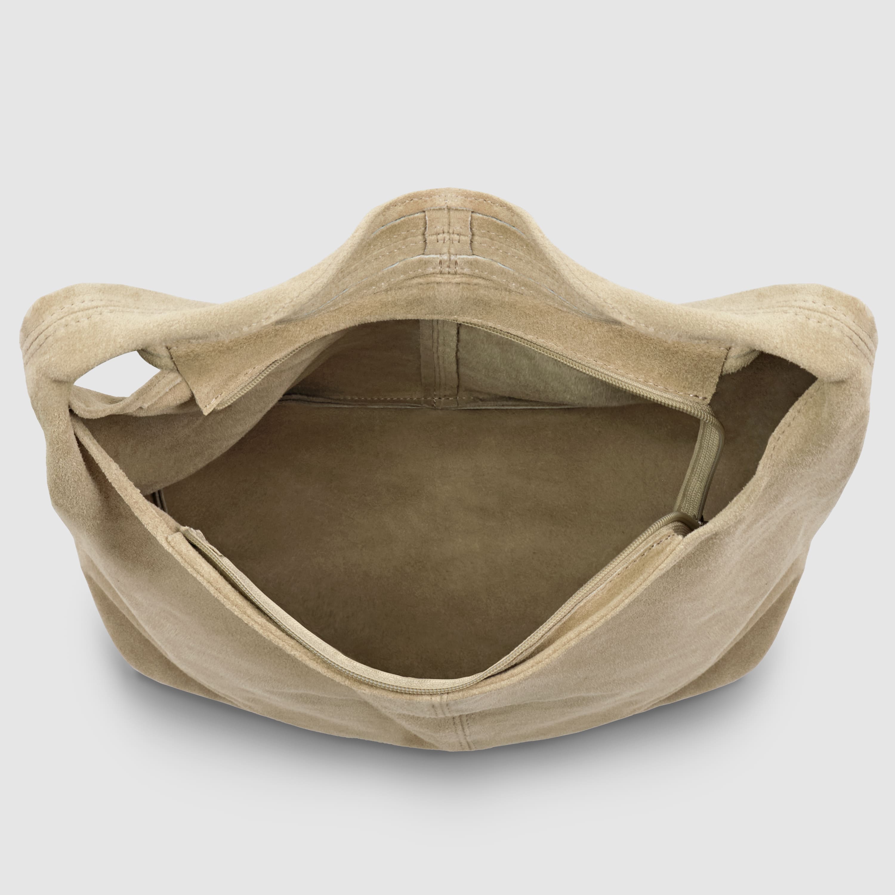 Italian Genuine Suede Hobo Bag – Slouchy Shoulder Purse