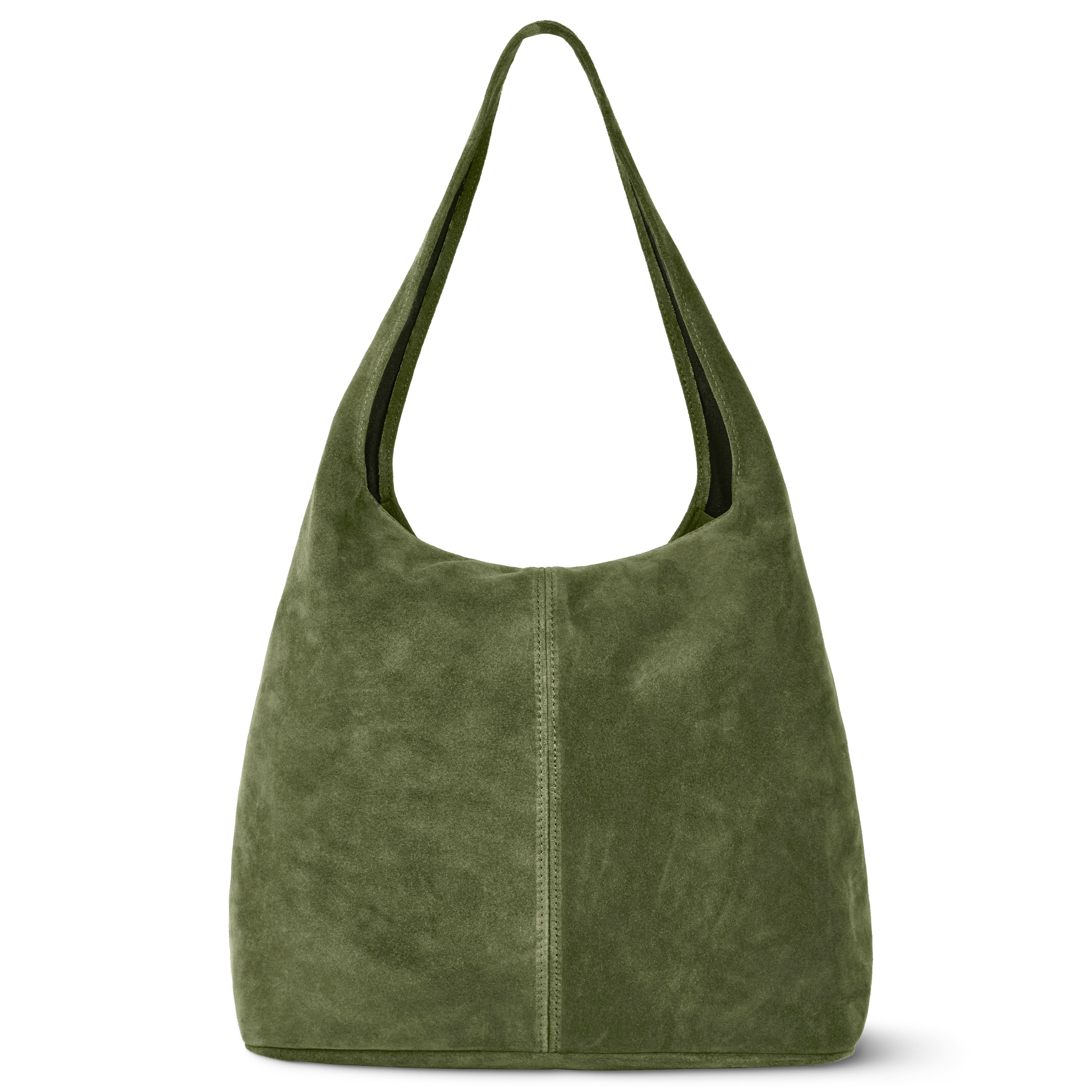 Italian Genuine Suede Hobo Bag – Slouchy Shoulder Purse