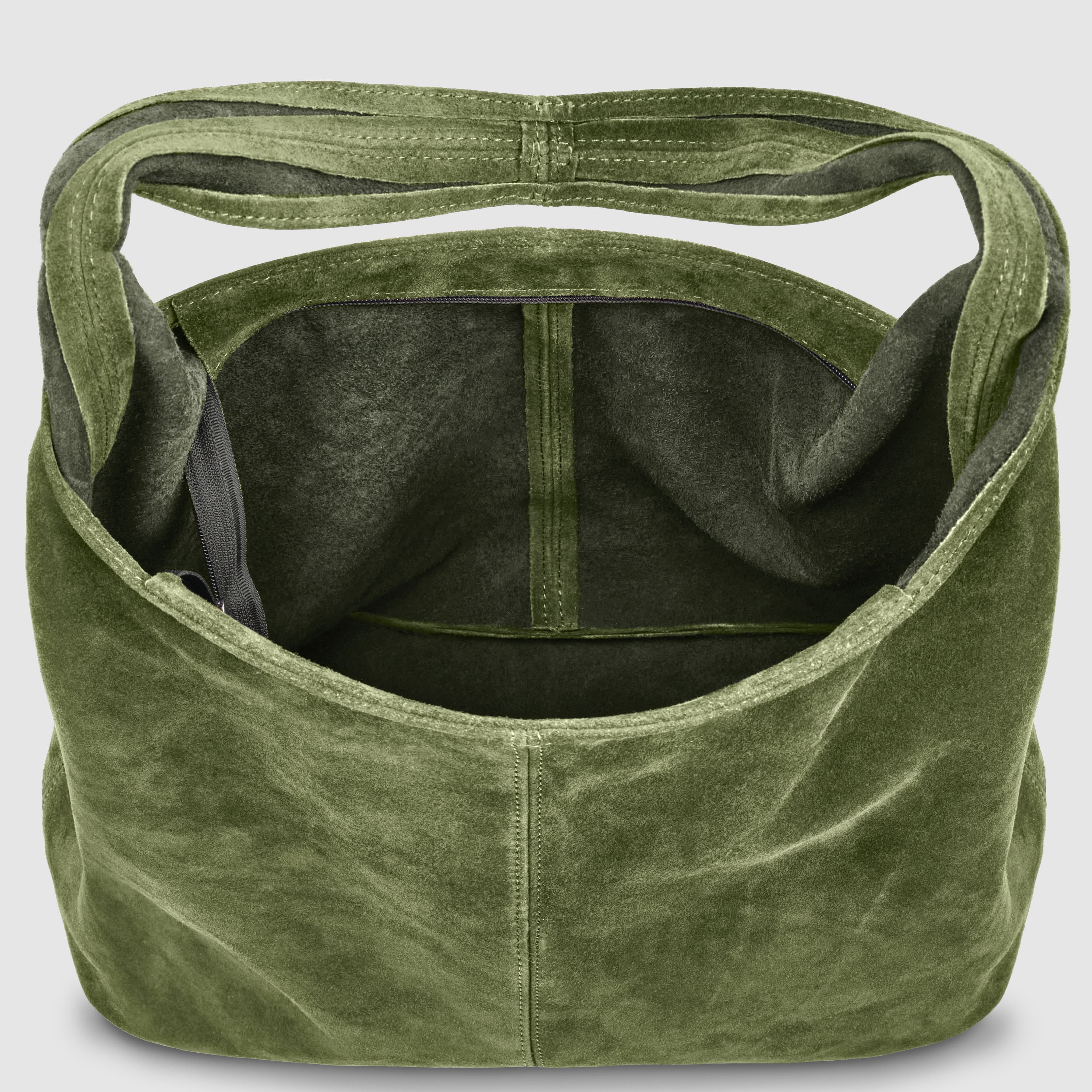 Italian Genuine Suede Hobo Bag – Slouchy Shoulder Purse