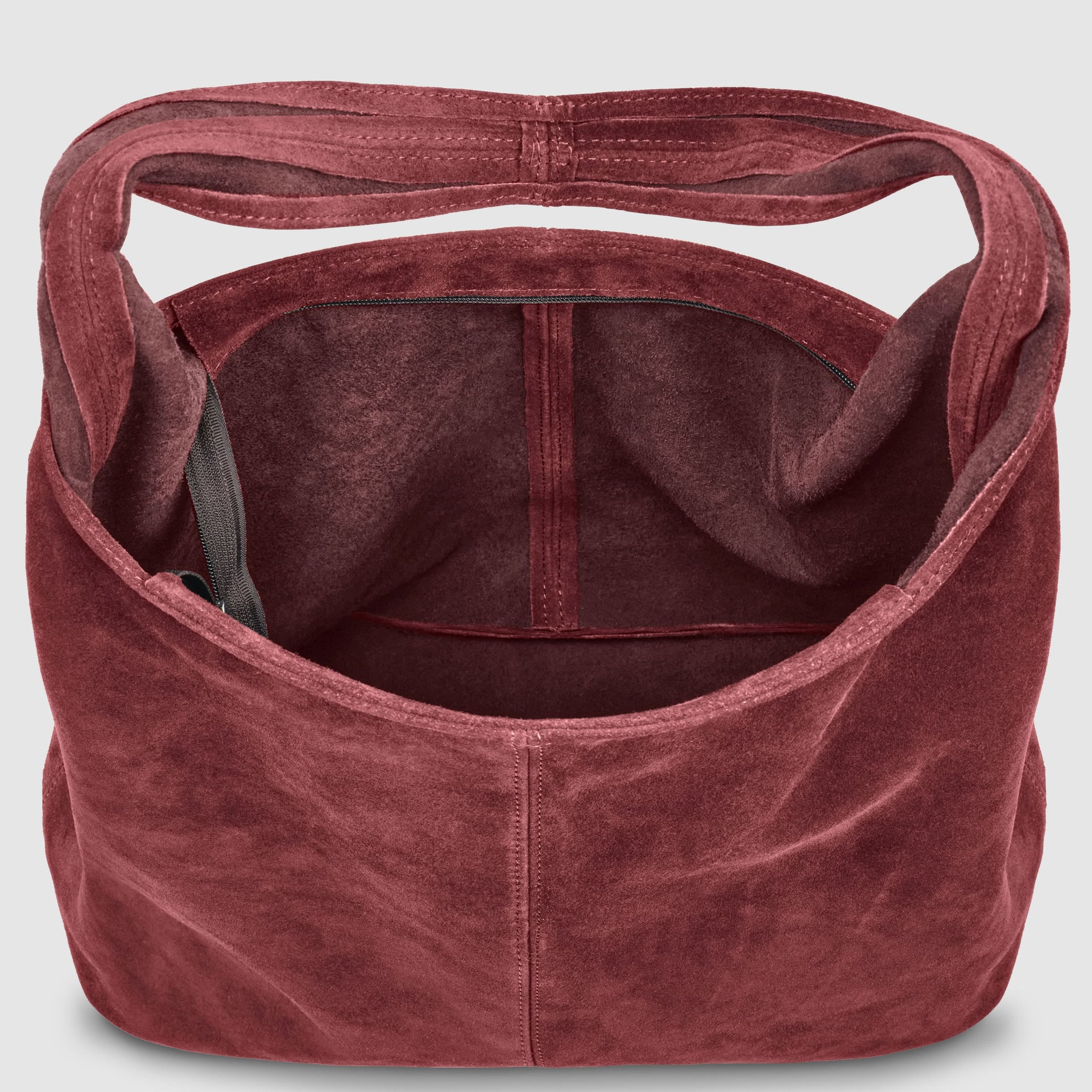 Italian Genuine Suede Hobo Bag – Slouchy Shoulder Purse