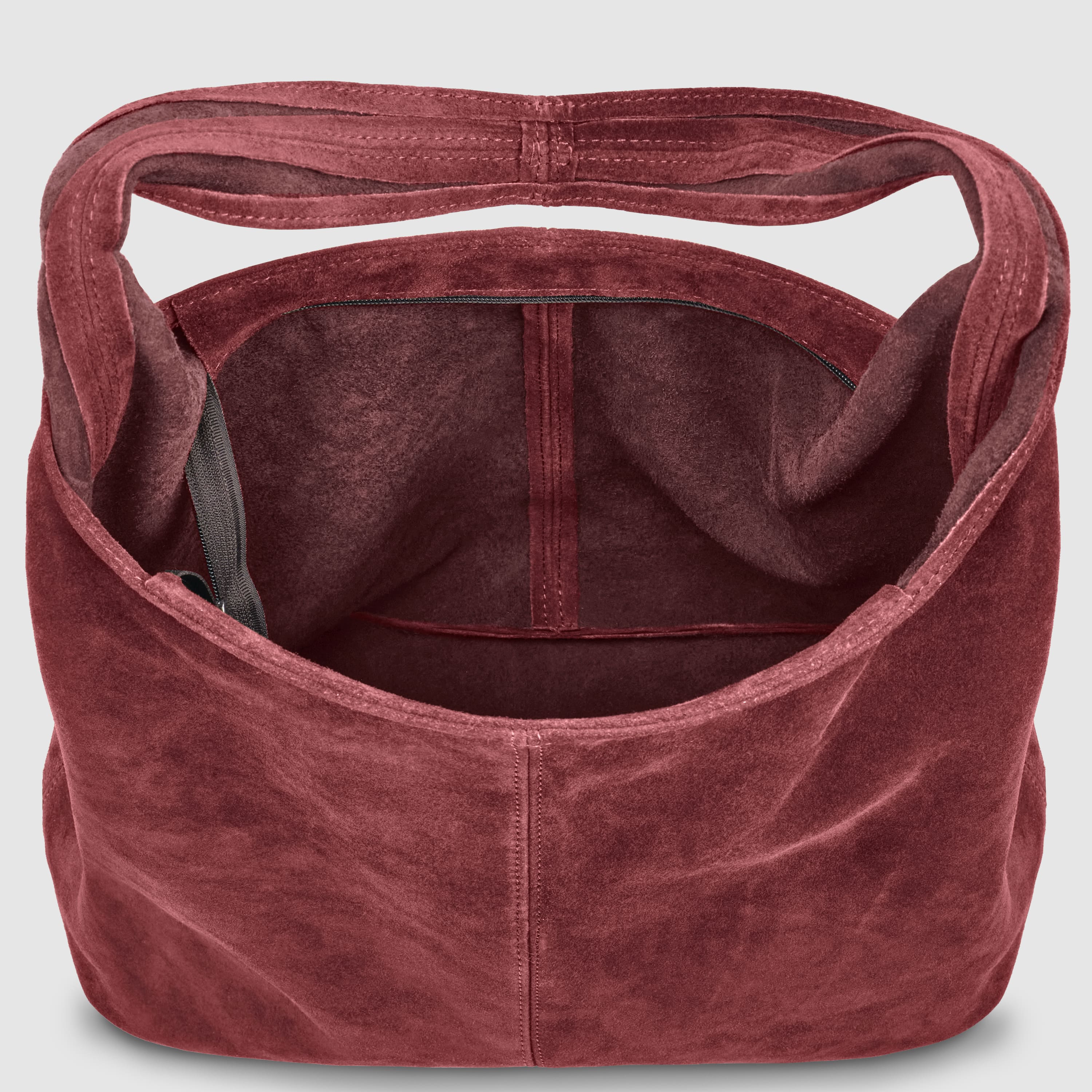Italian Genuine Suede Hobo Bag – Slouchy Shoulder Purse