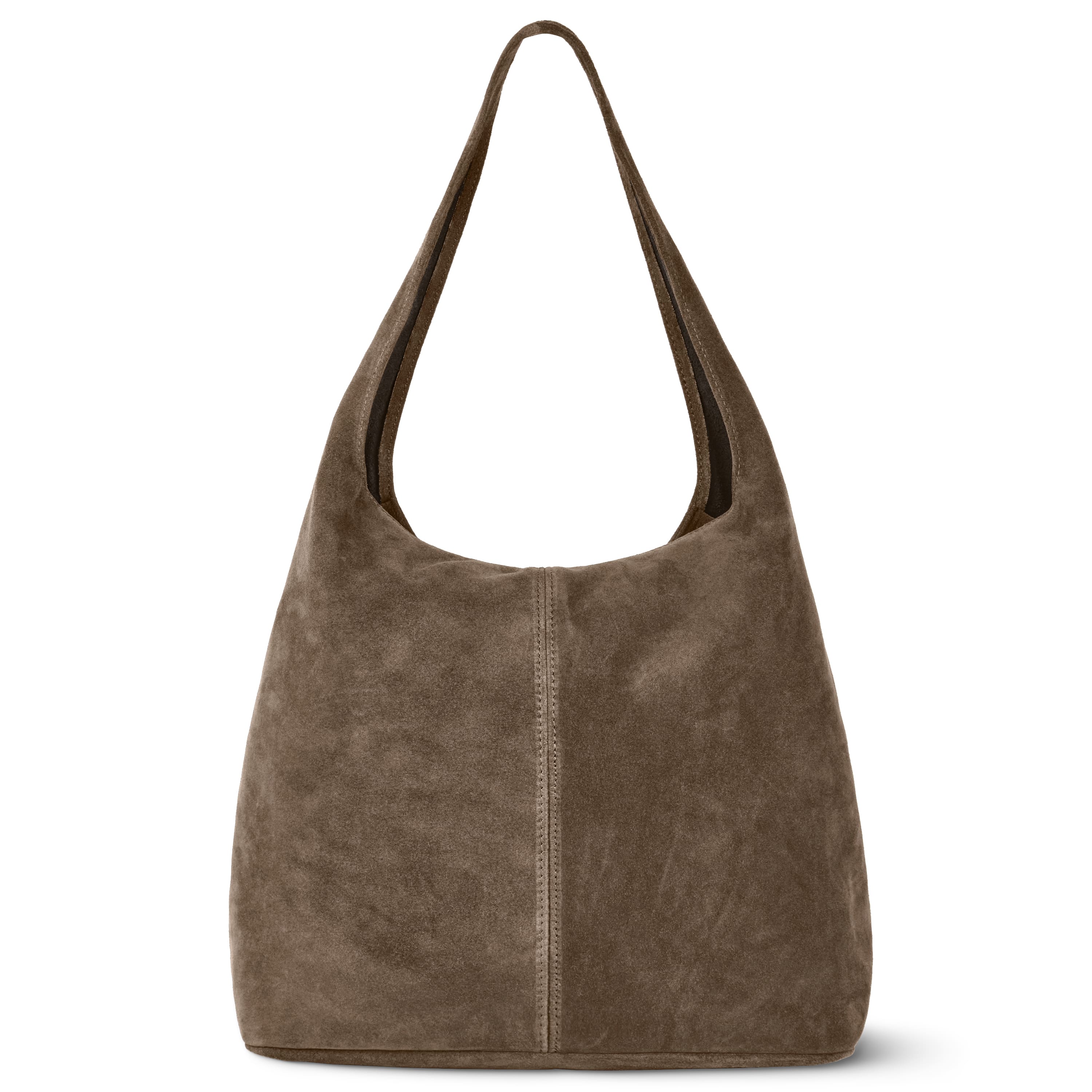Italian Genuine Suede Hobo Bag – Slouchy Shoulder Purse