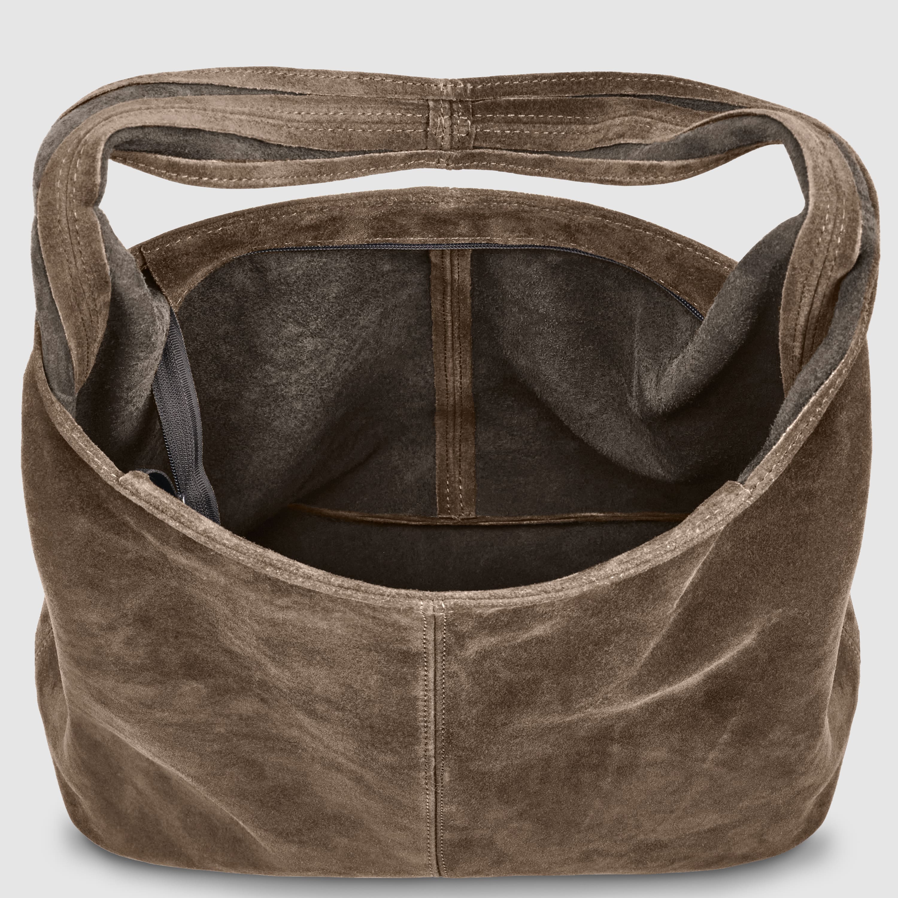 Italian Genuine Suede Hobo Bag – Slouchy Shoulder Purse