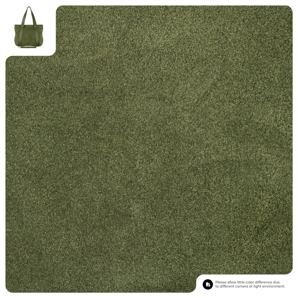 Italian Genuine Suede Leather Everyday Tote Bag