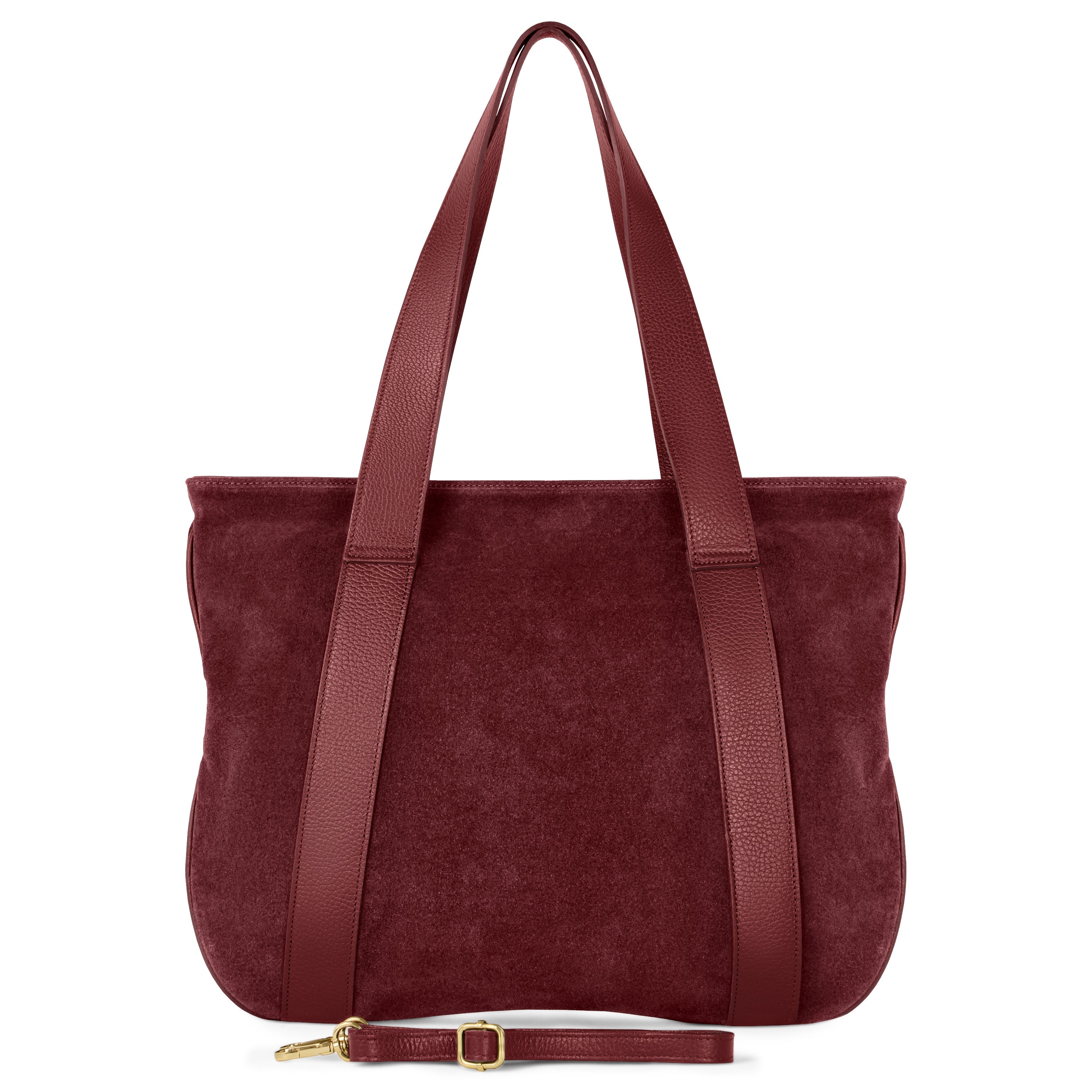 Italian Genuine Suede Leather Everyday Tote Bag