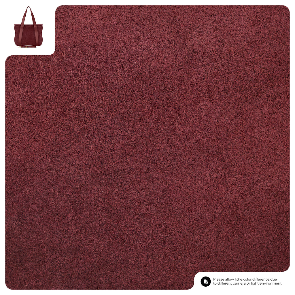 Italian Genuine Suede Leather Everyday Tote Bag