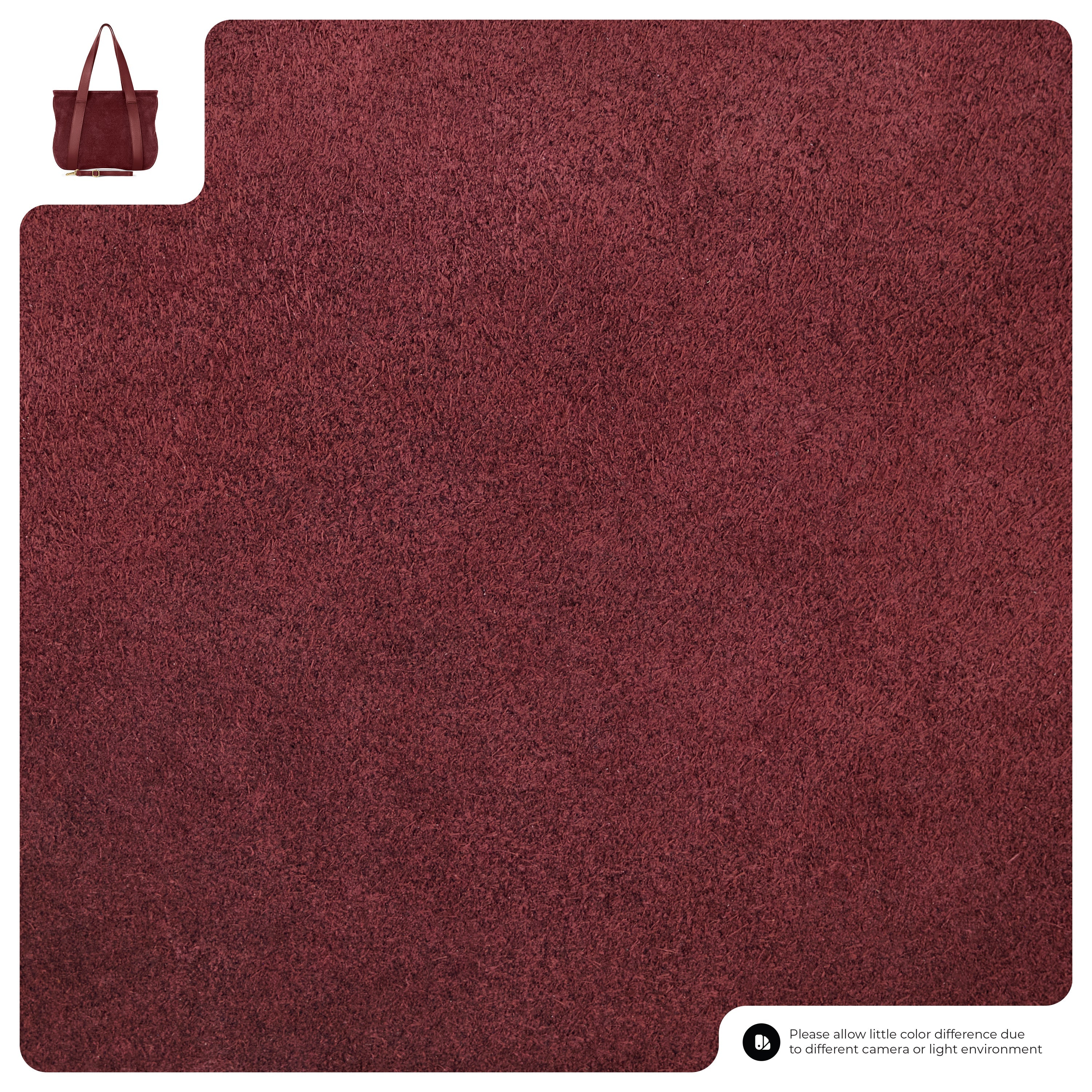 Italian Genuine Suede Leather Everyday Tote Bag