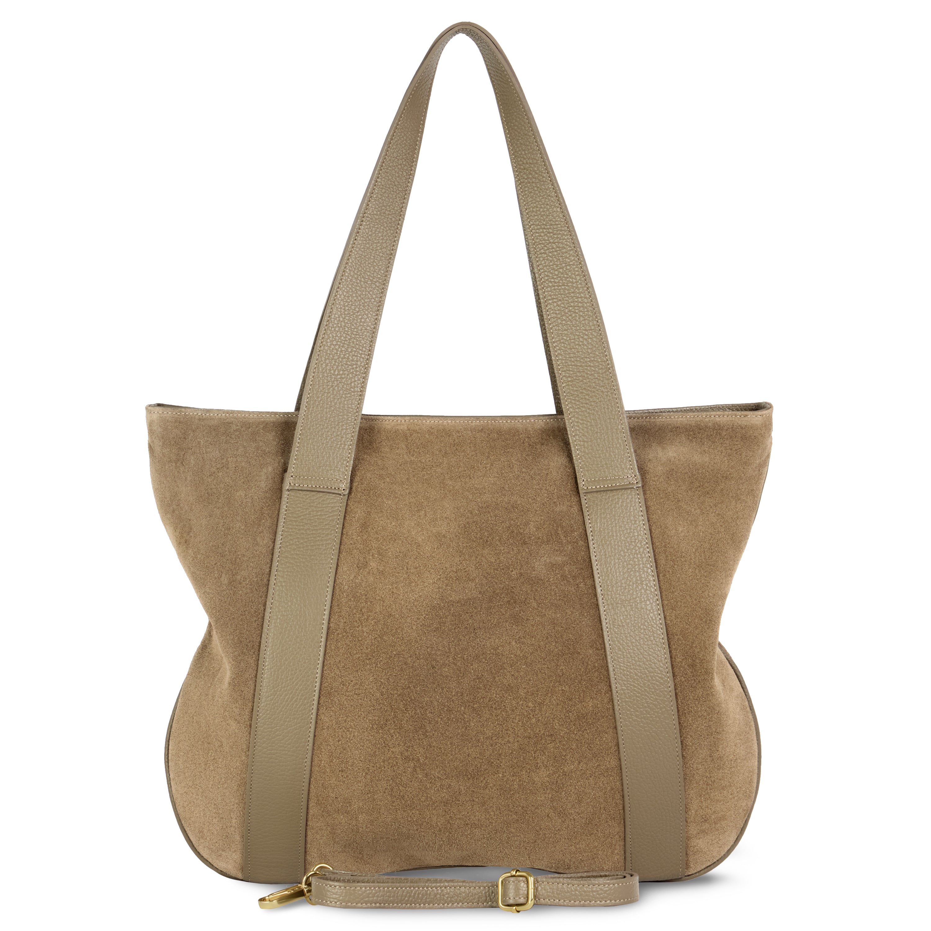 Italian Genuine Suede Leather Everyday Tote Bag