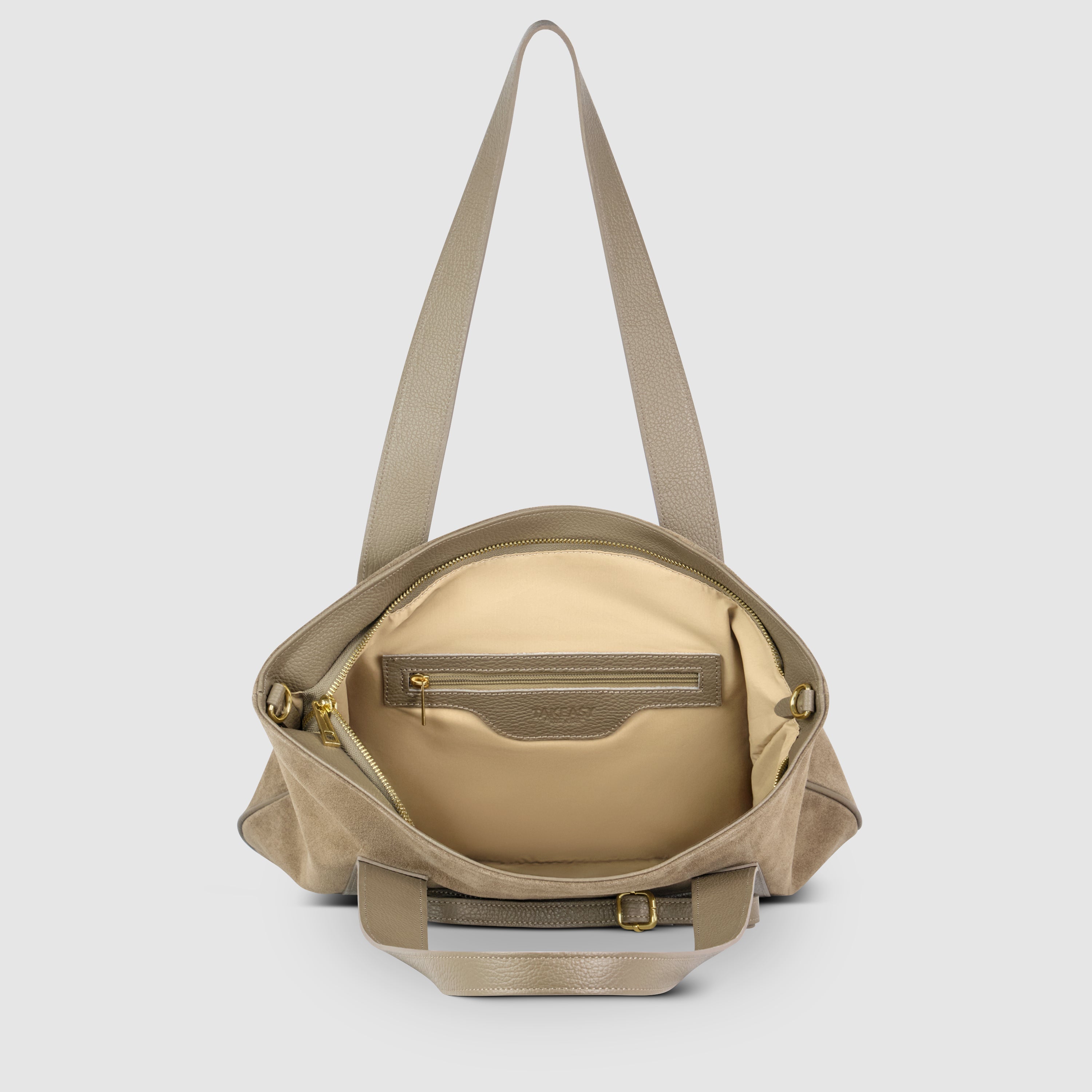 Italian Genuine Suede Leather Everyday Tote Bag