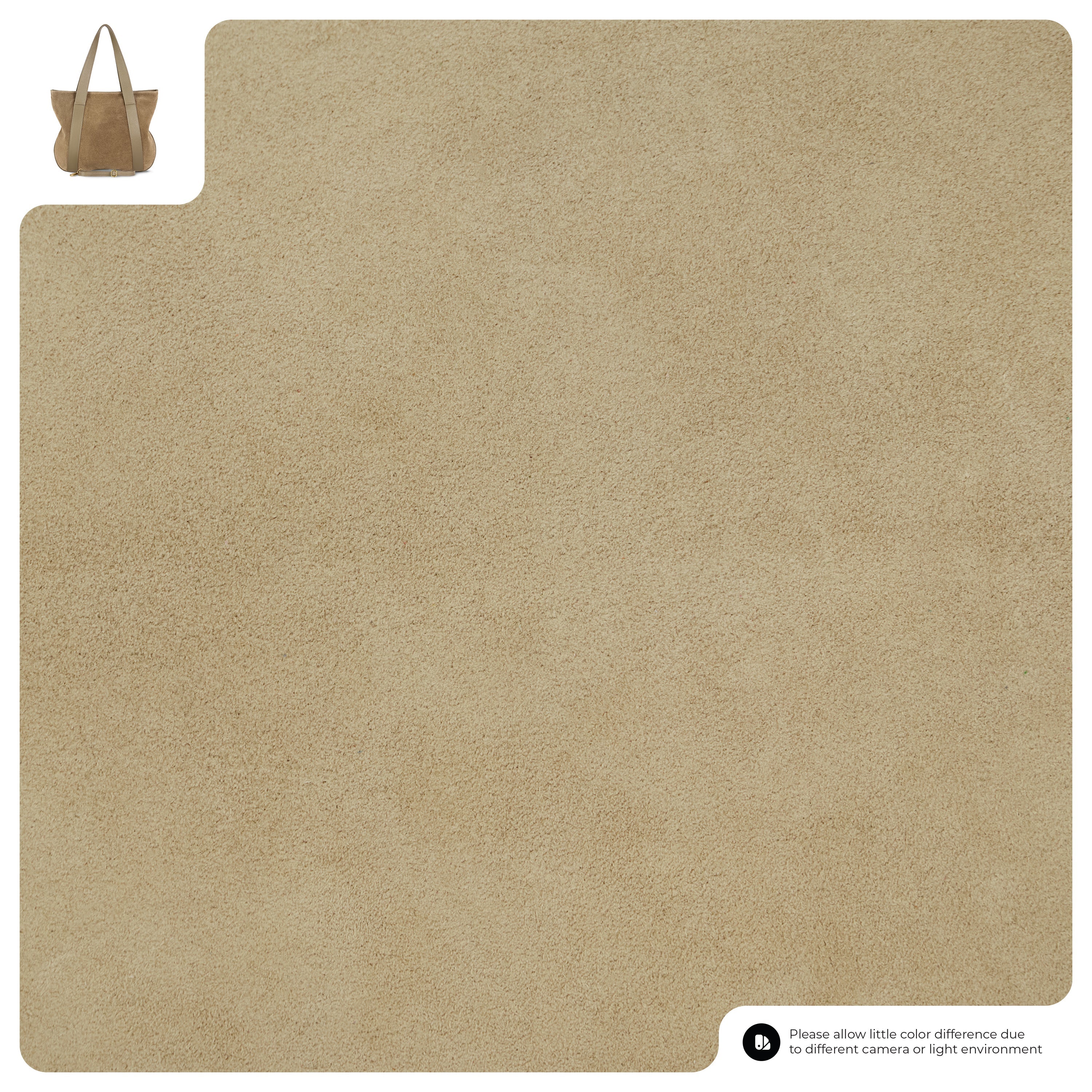 Italian Genuine Suede Leather Everyday Tote Bag