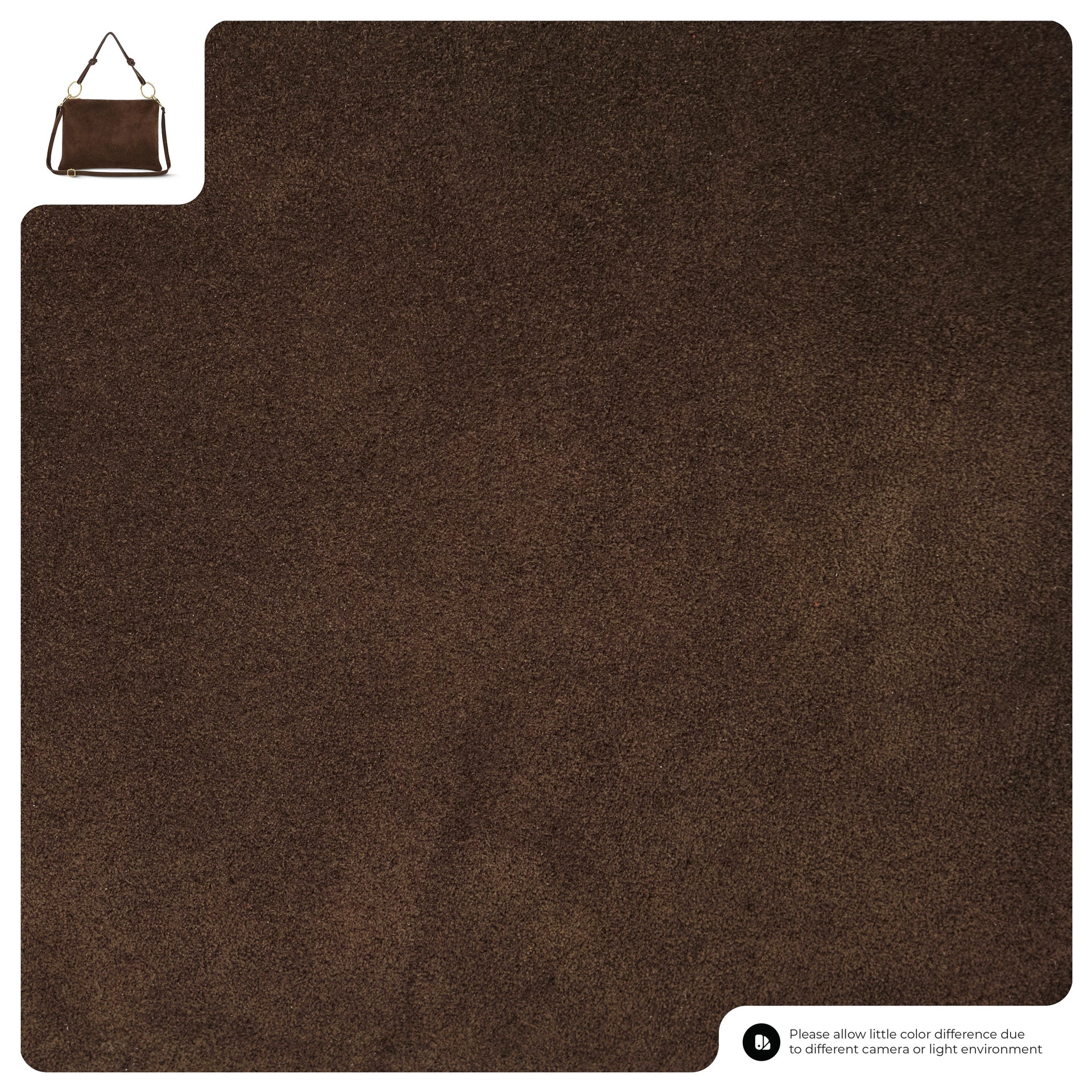 Italian Genuine Suede Leather Shoulder Bag