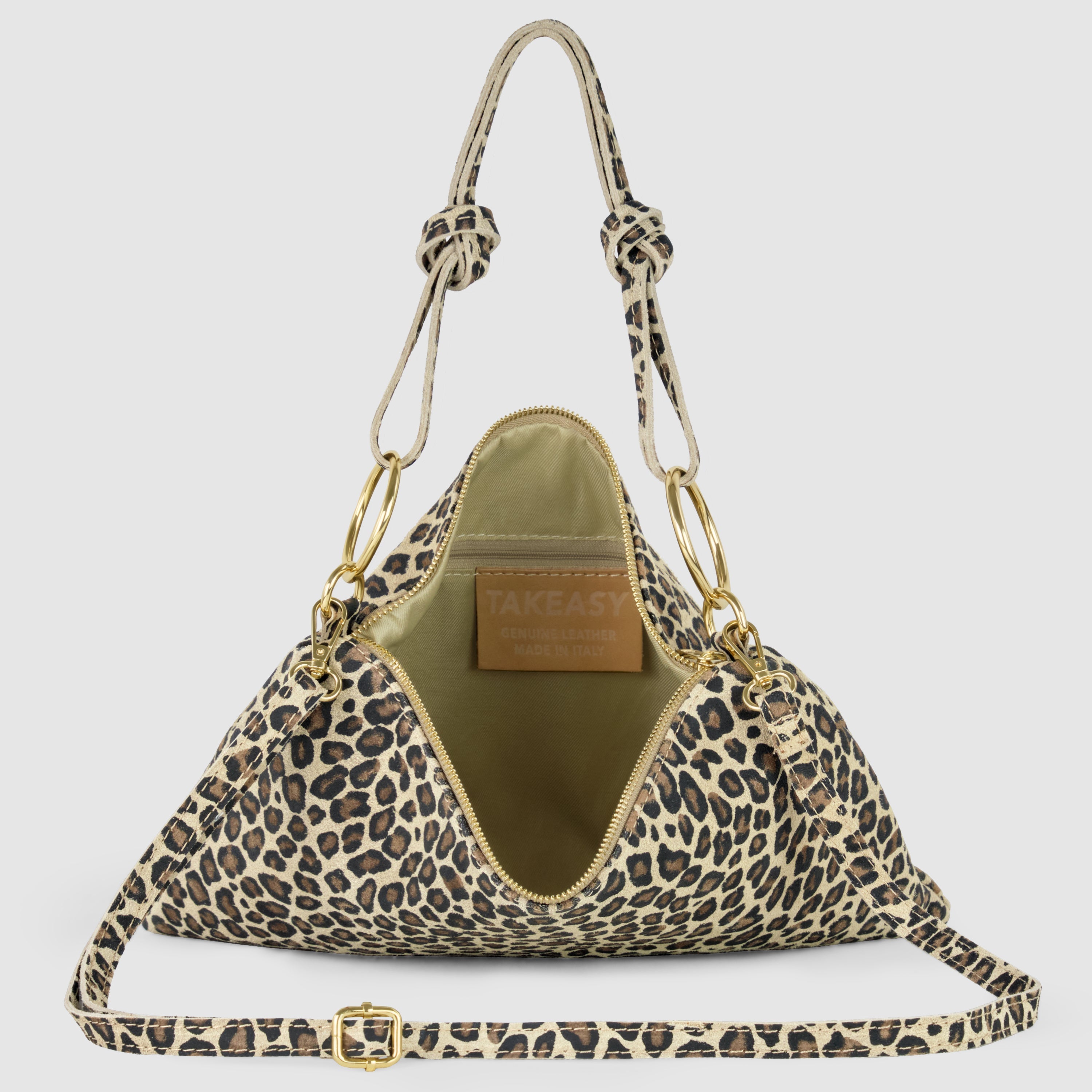 Italian Genuine Suede Leather Shoulder Bag