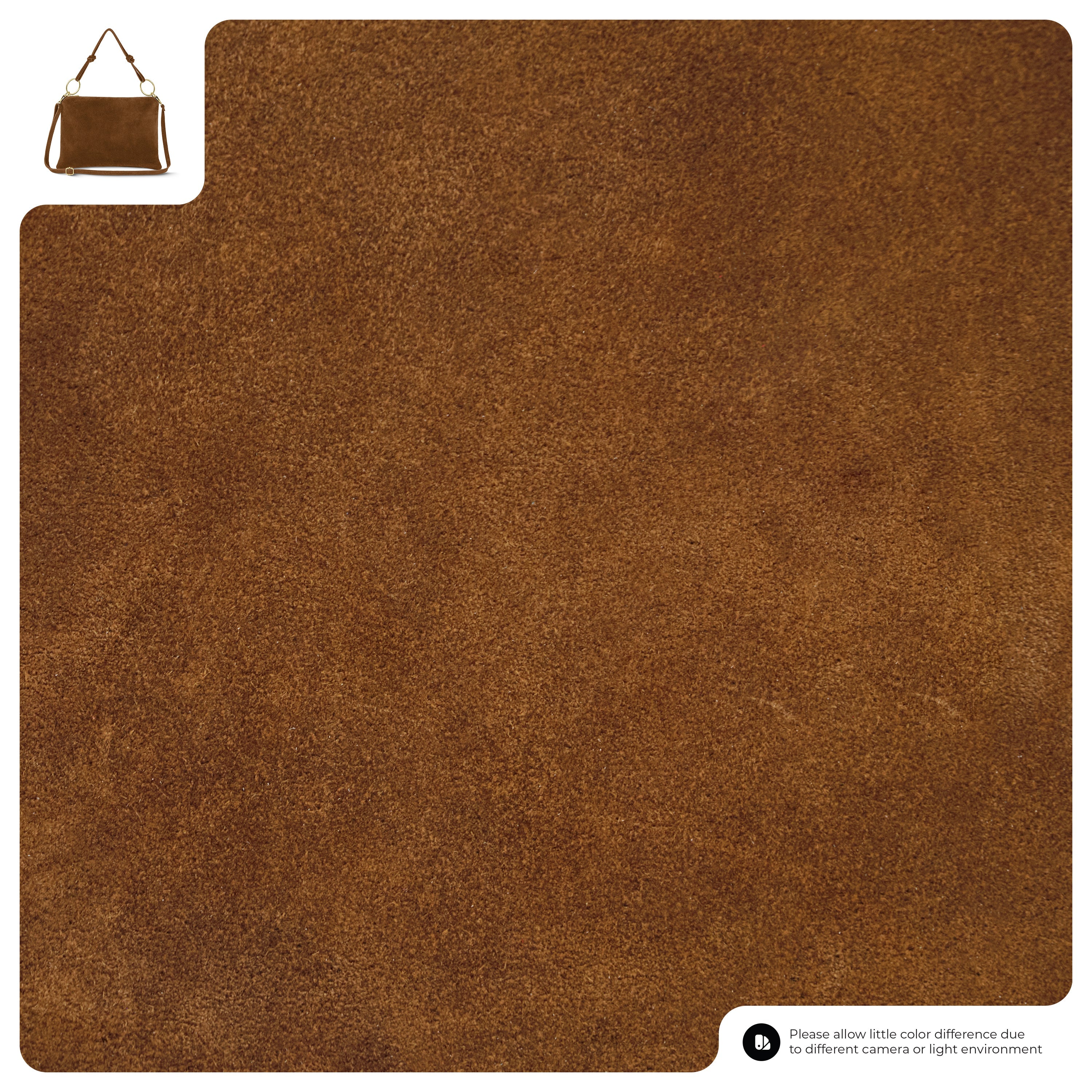Italian Genuine Suede Leather Shoulder Bag