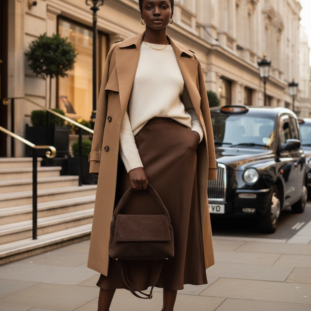 Italian Genuine Suede Top-Handle Bag with Adjustable Strap