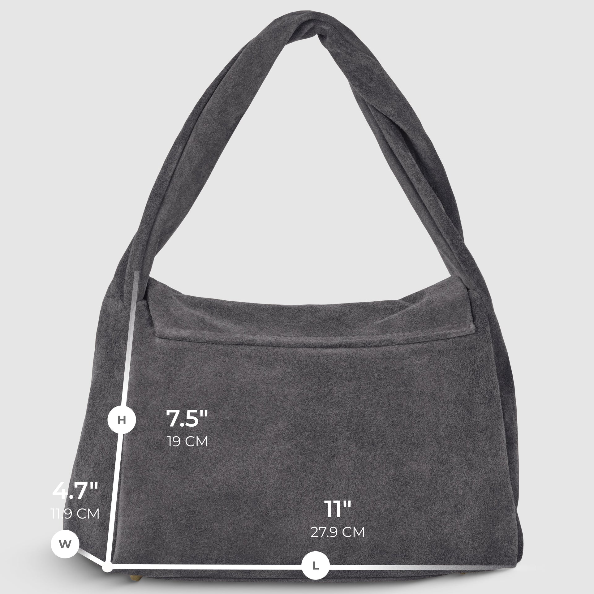 Italian Genuine Suede Top-Handle Bag with Adjustable Strap