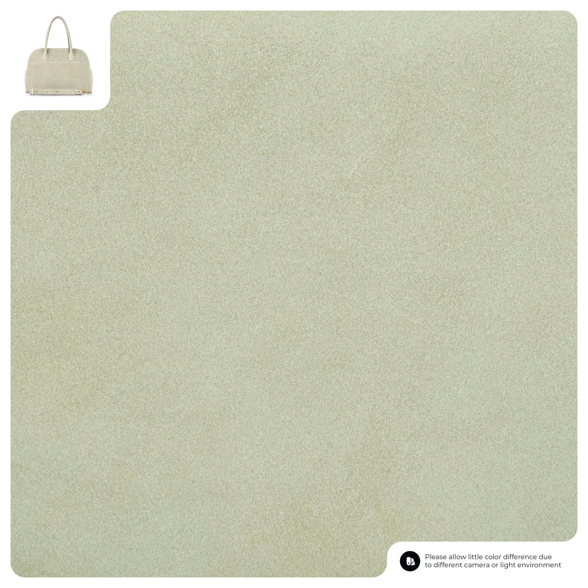Italian Genuine Suede Top-Handle Bag with Detachable Strap