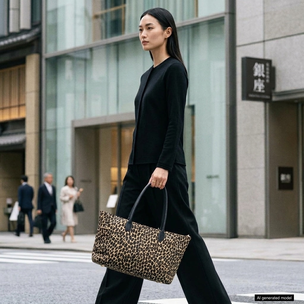 Large Italian Genuine Suede Carryall Tote Bag