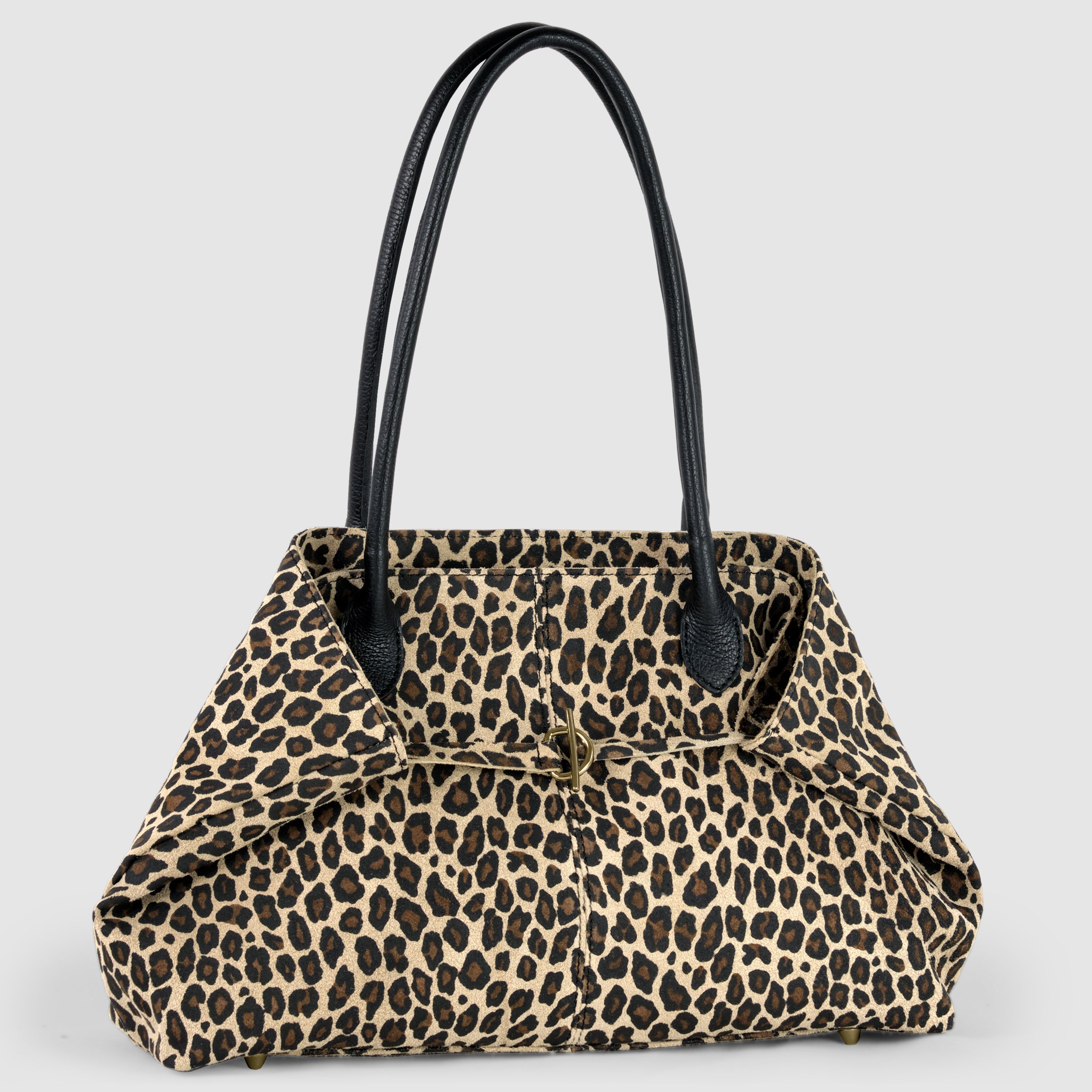 Large Italian Genuine Suede Carryall Tote Bag
