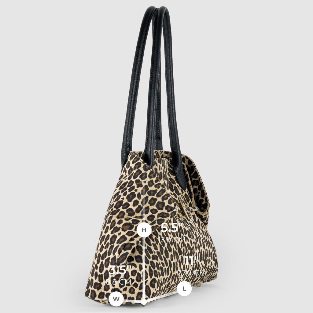 Large Italian Genuine Suede Carryall Tote Bag