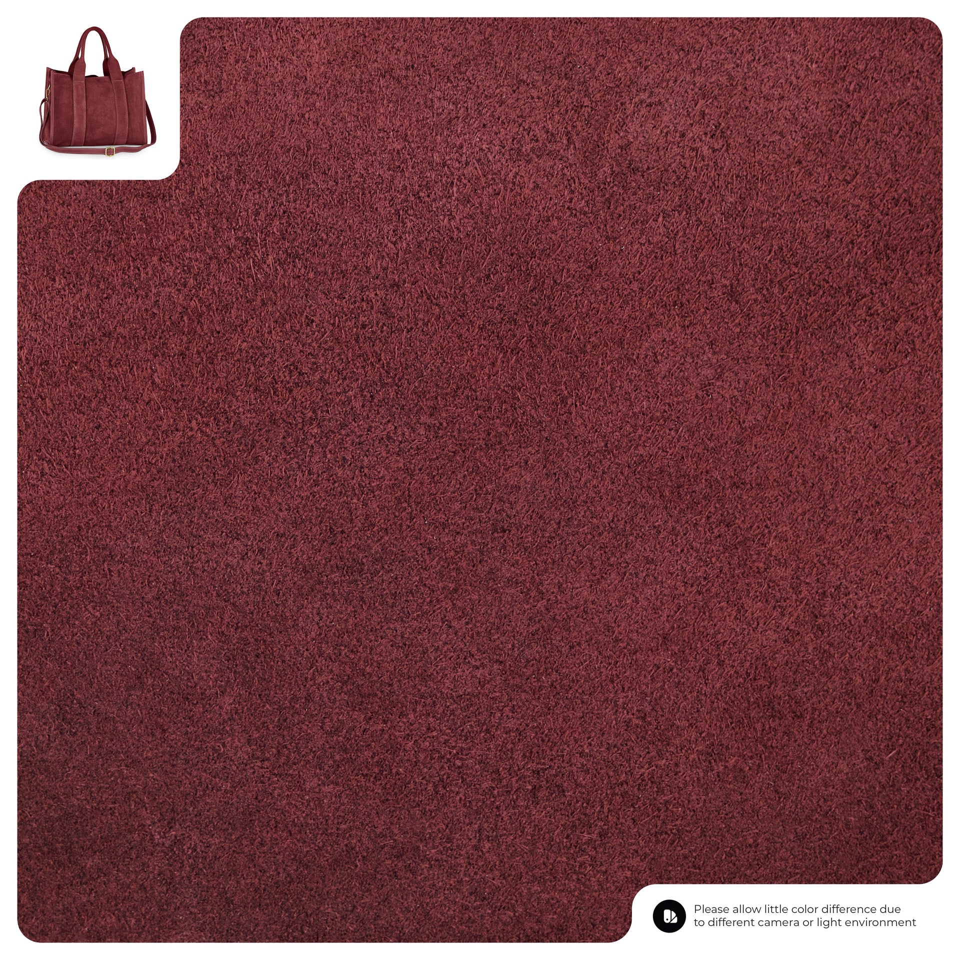 Italian Genuine Suede Dark Brown Structured Tote Bag